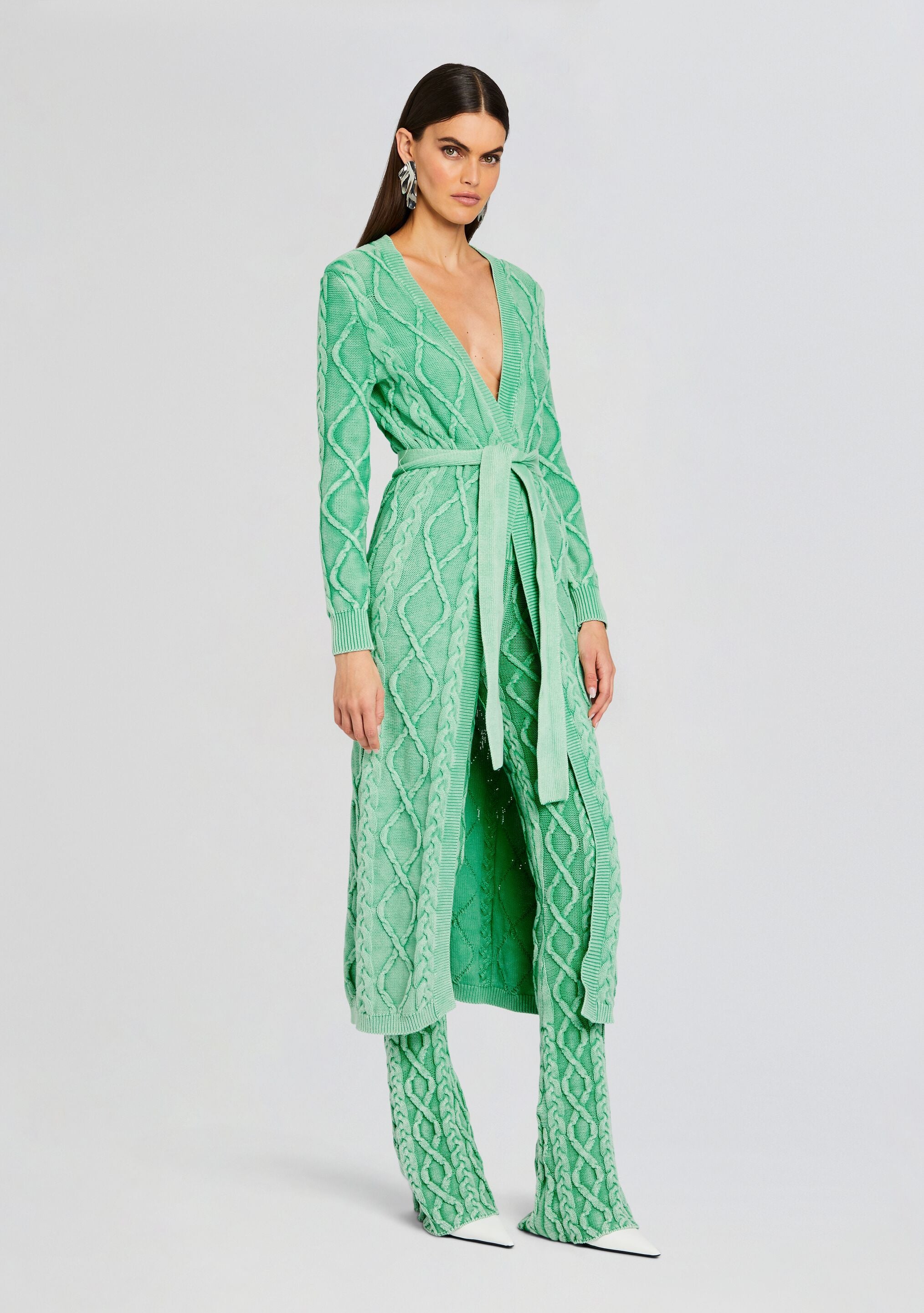 Josefina Cable Knit Cardigan-Stylulu