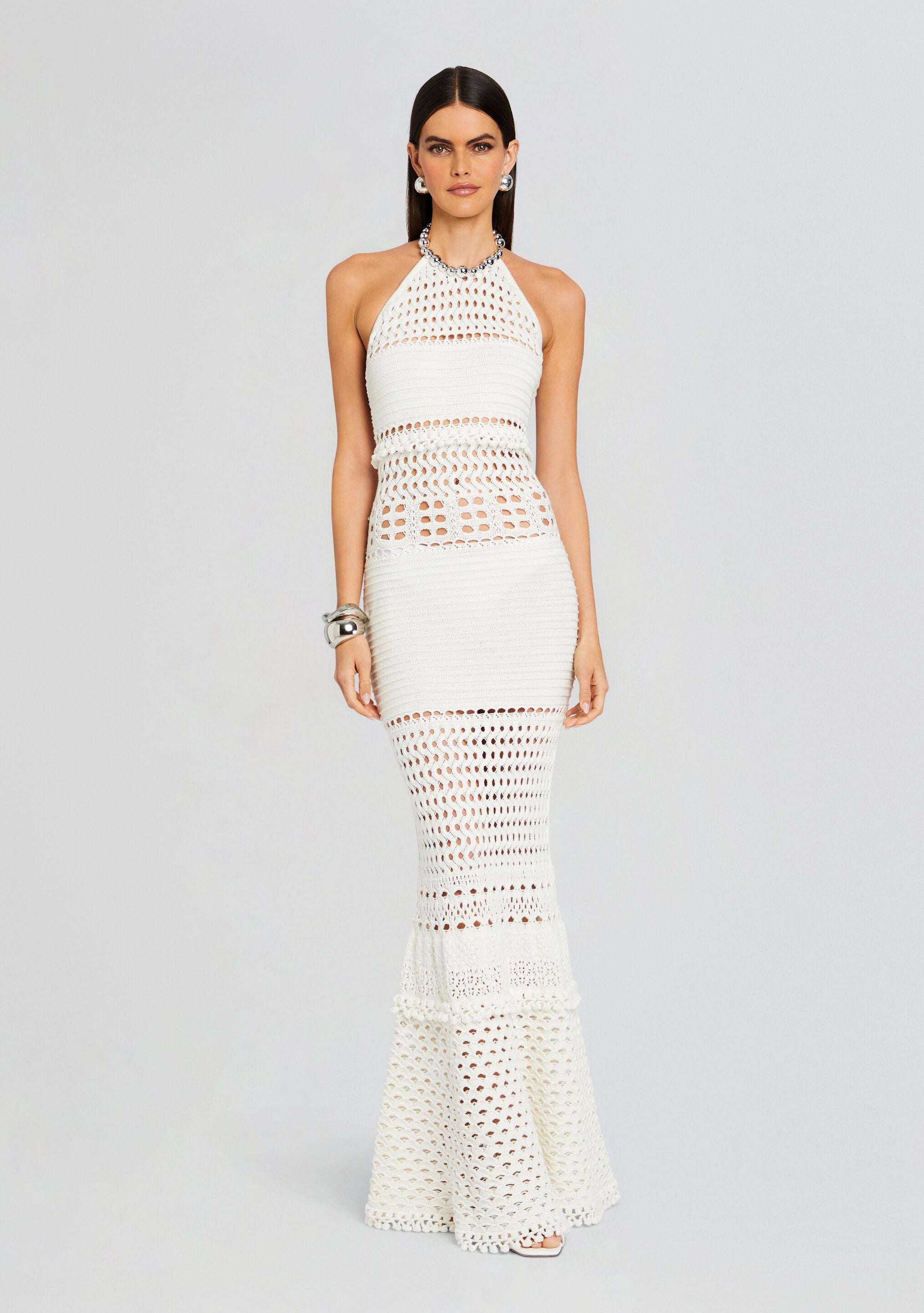 Mesa Knit Crochet Dress-Stylulu
