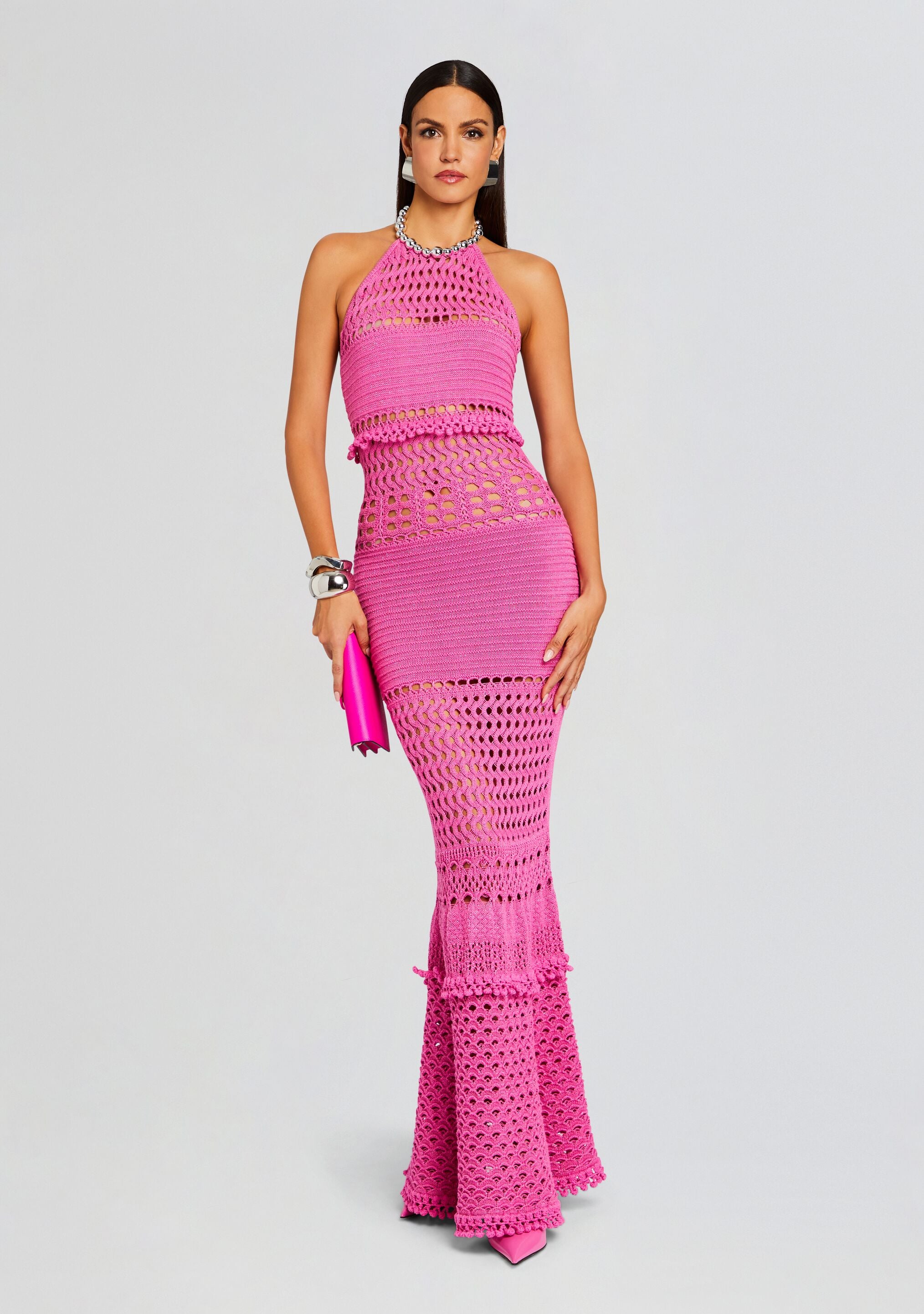 Mesa Knit Crochet Dress-Stylulu