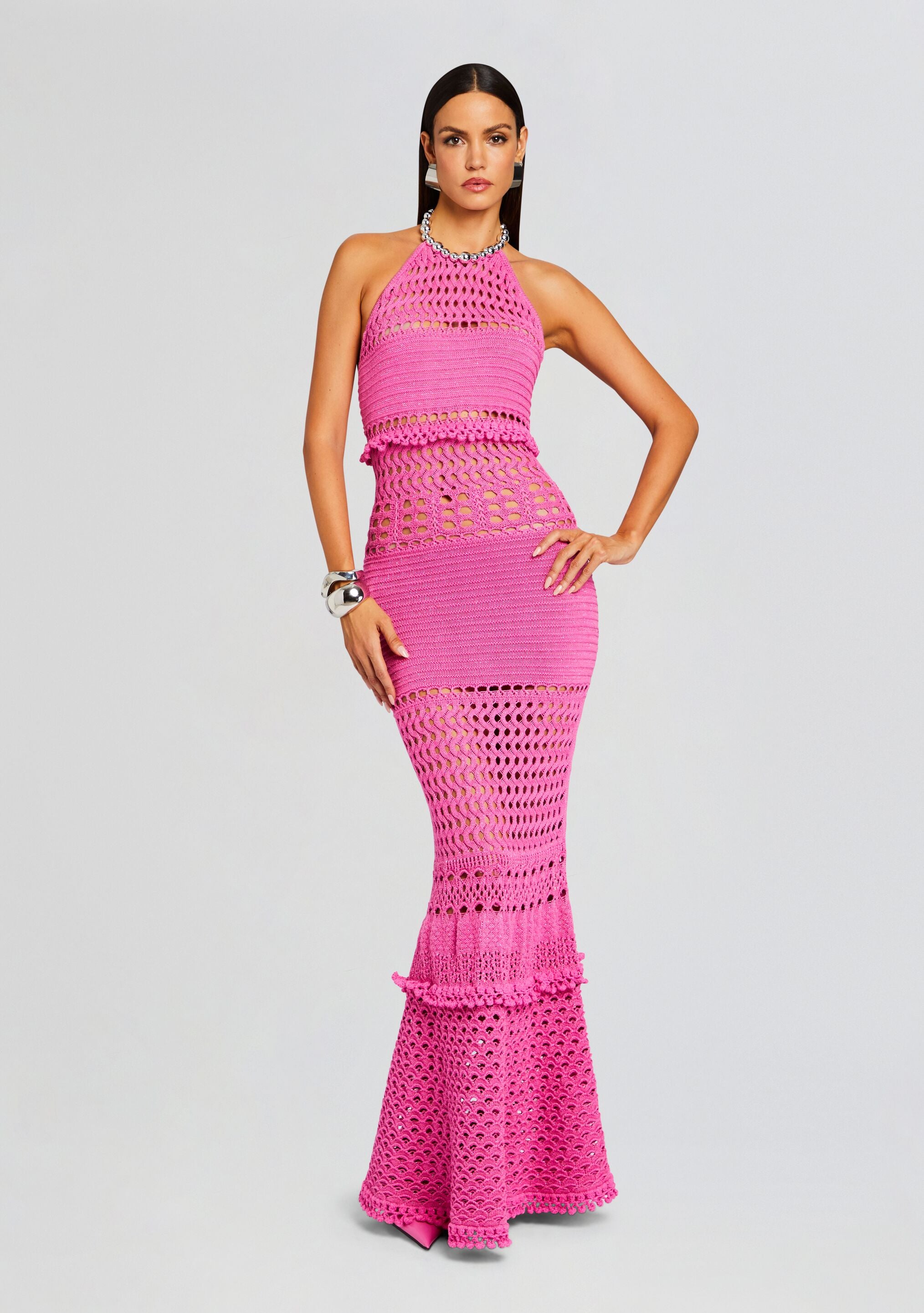 Mesa Knit Crochet Dress-Stylulu