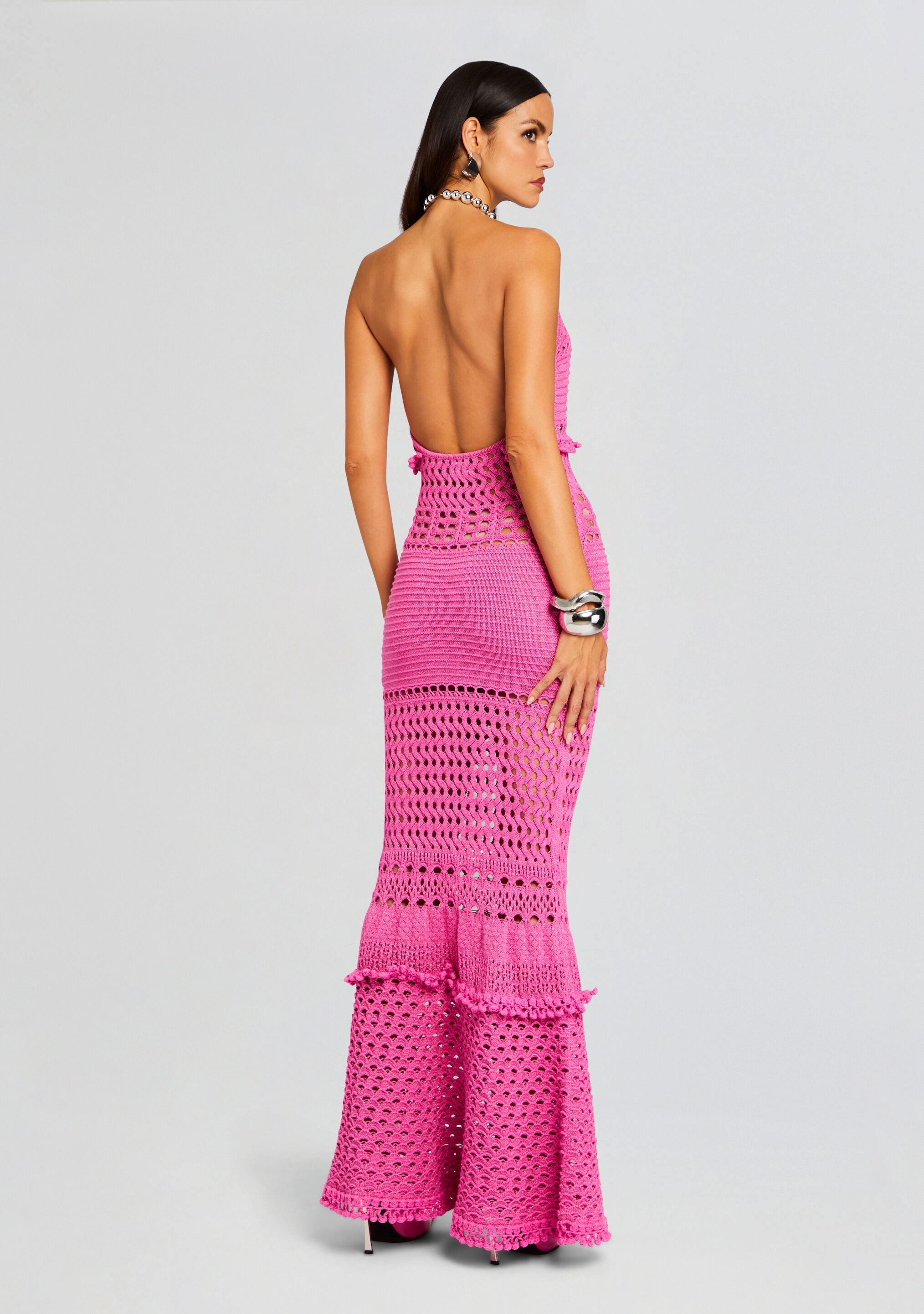 Mesa Knit Crochet Dress-Stylulu