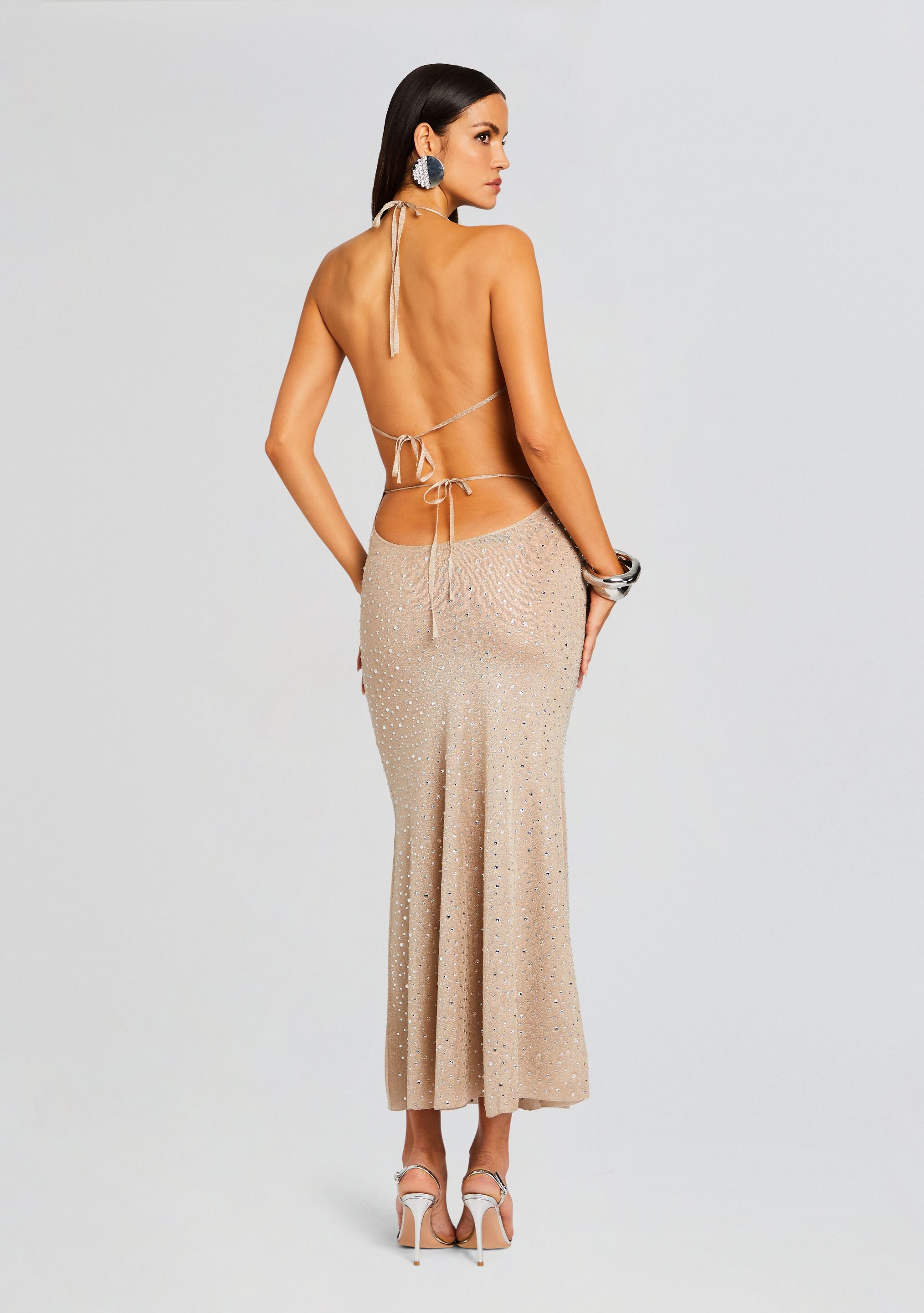 Saar Embellished Knit Dress-Stylulu