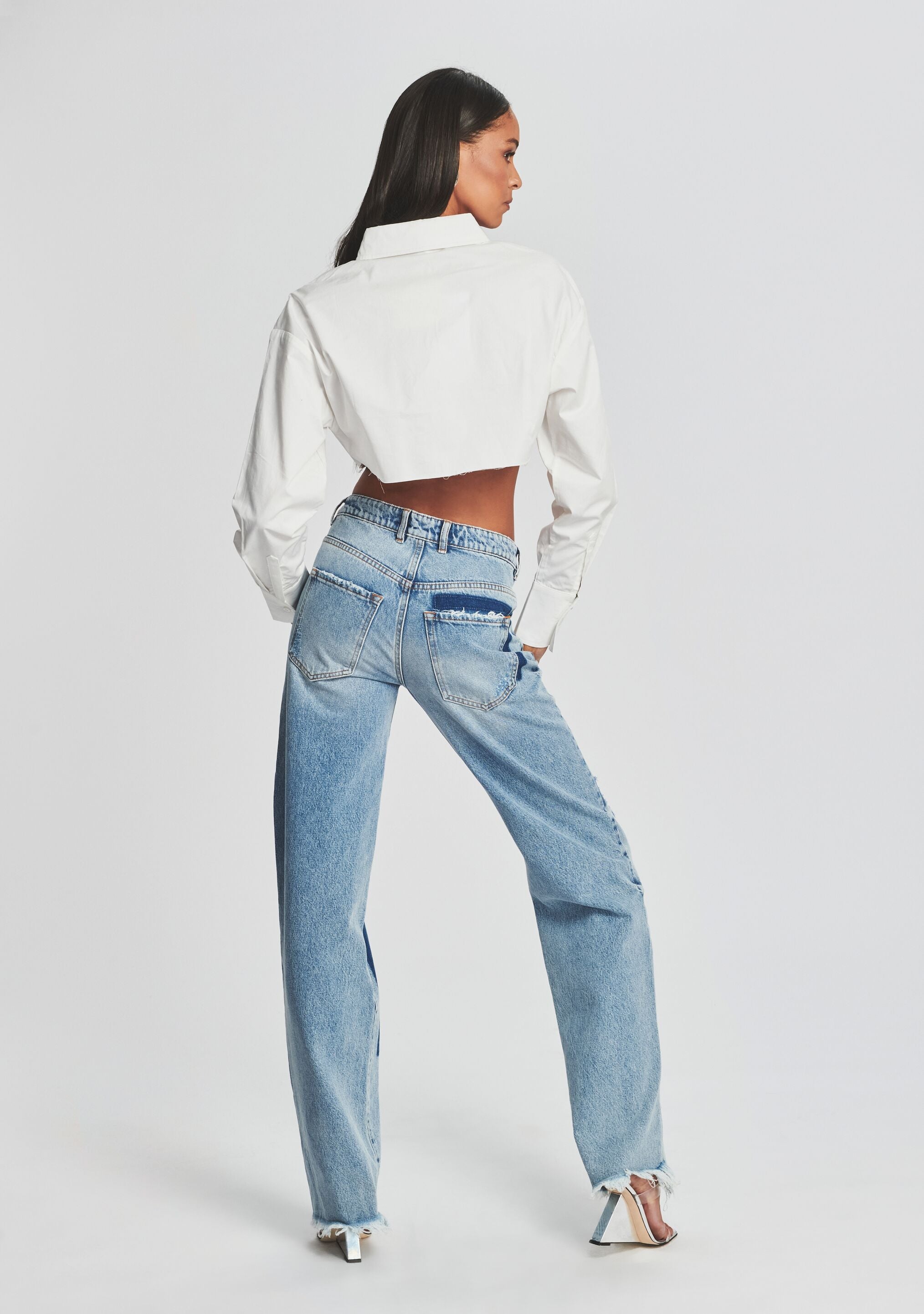 Heidi Straight Leg Patch Jean-Stylulu