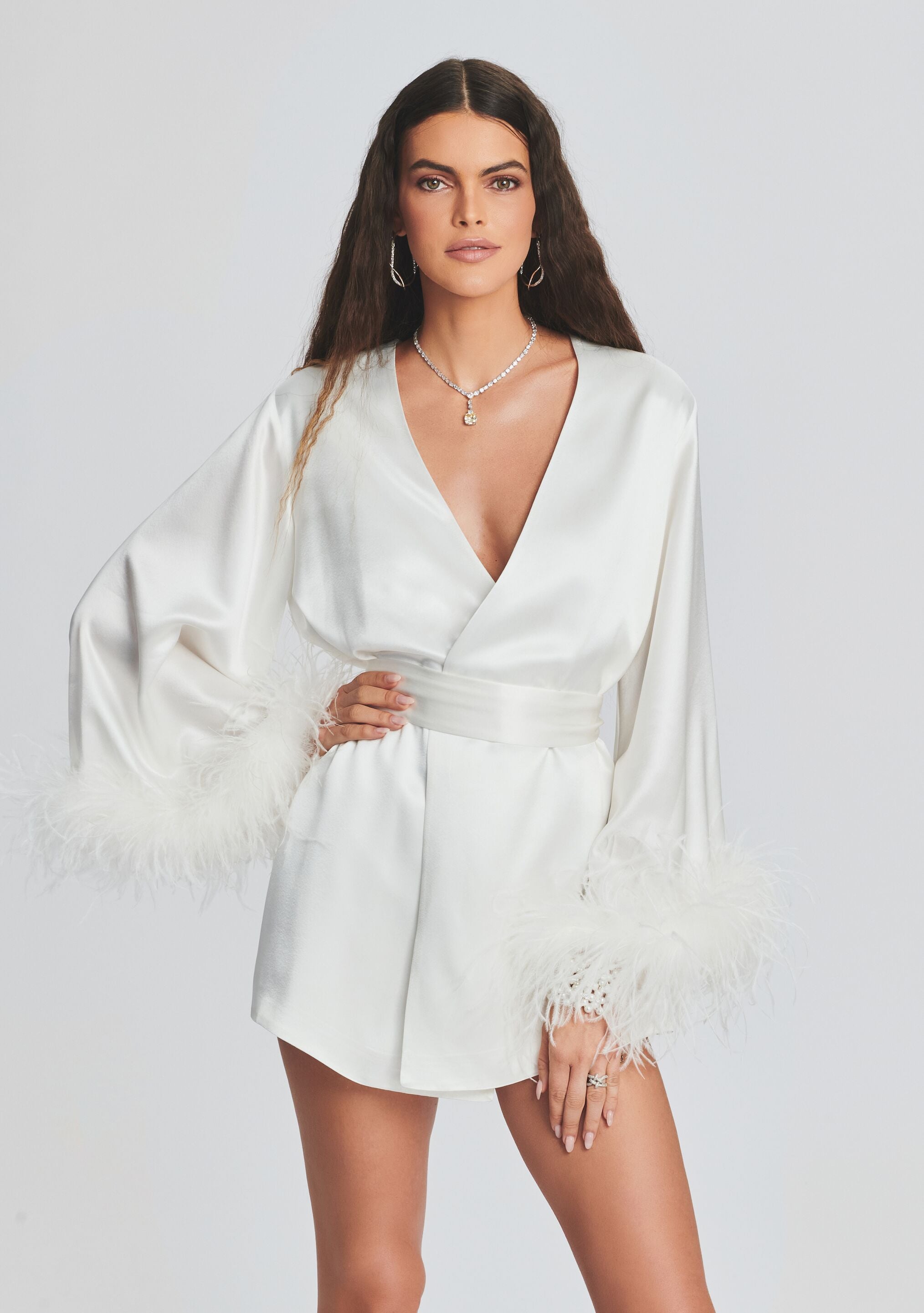 Eva Feather Robe-Stylulu