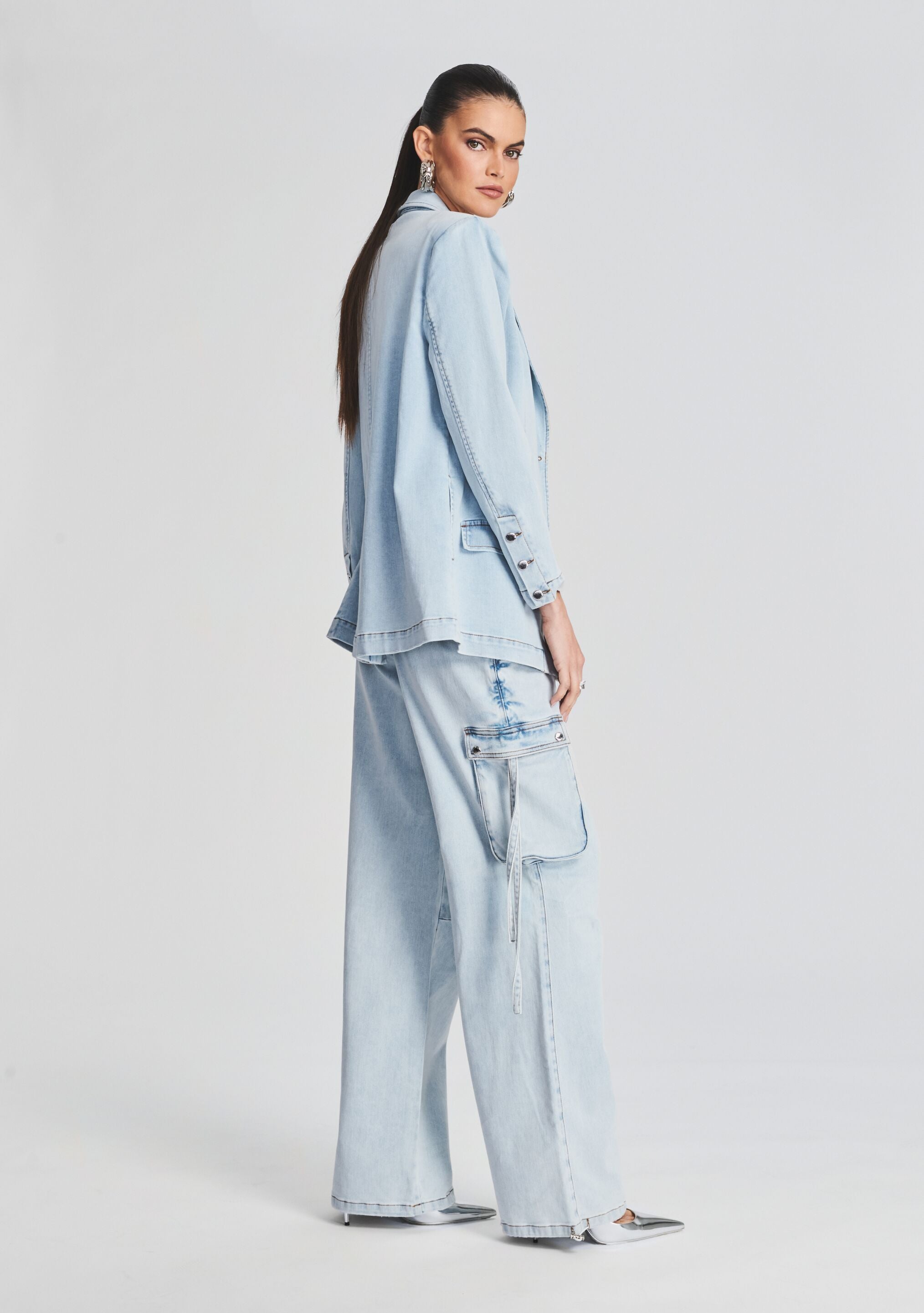 Beckett Denim Blazer-Stylulu