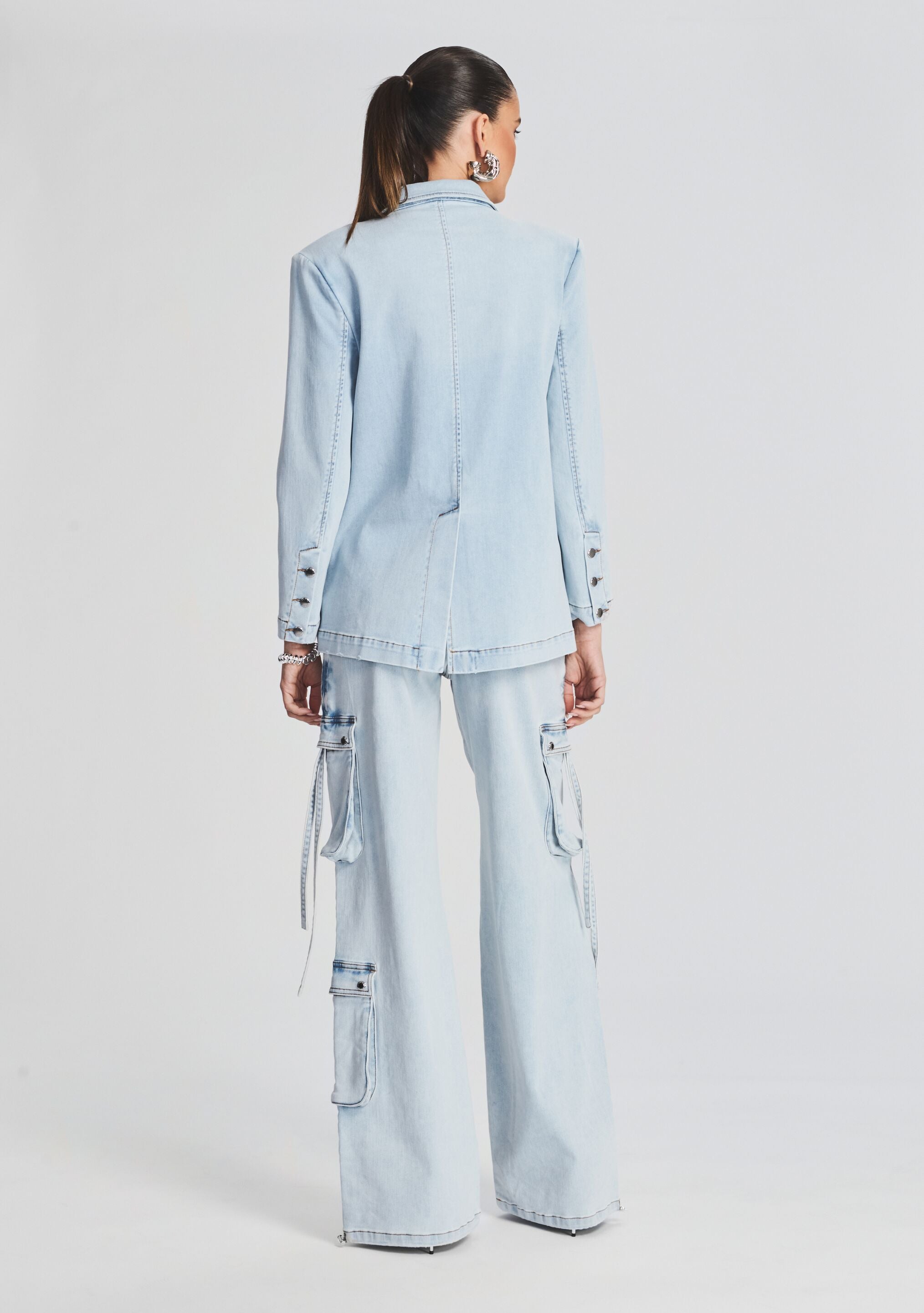 Beckett Denim Blazer-Stylulu