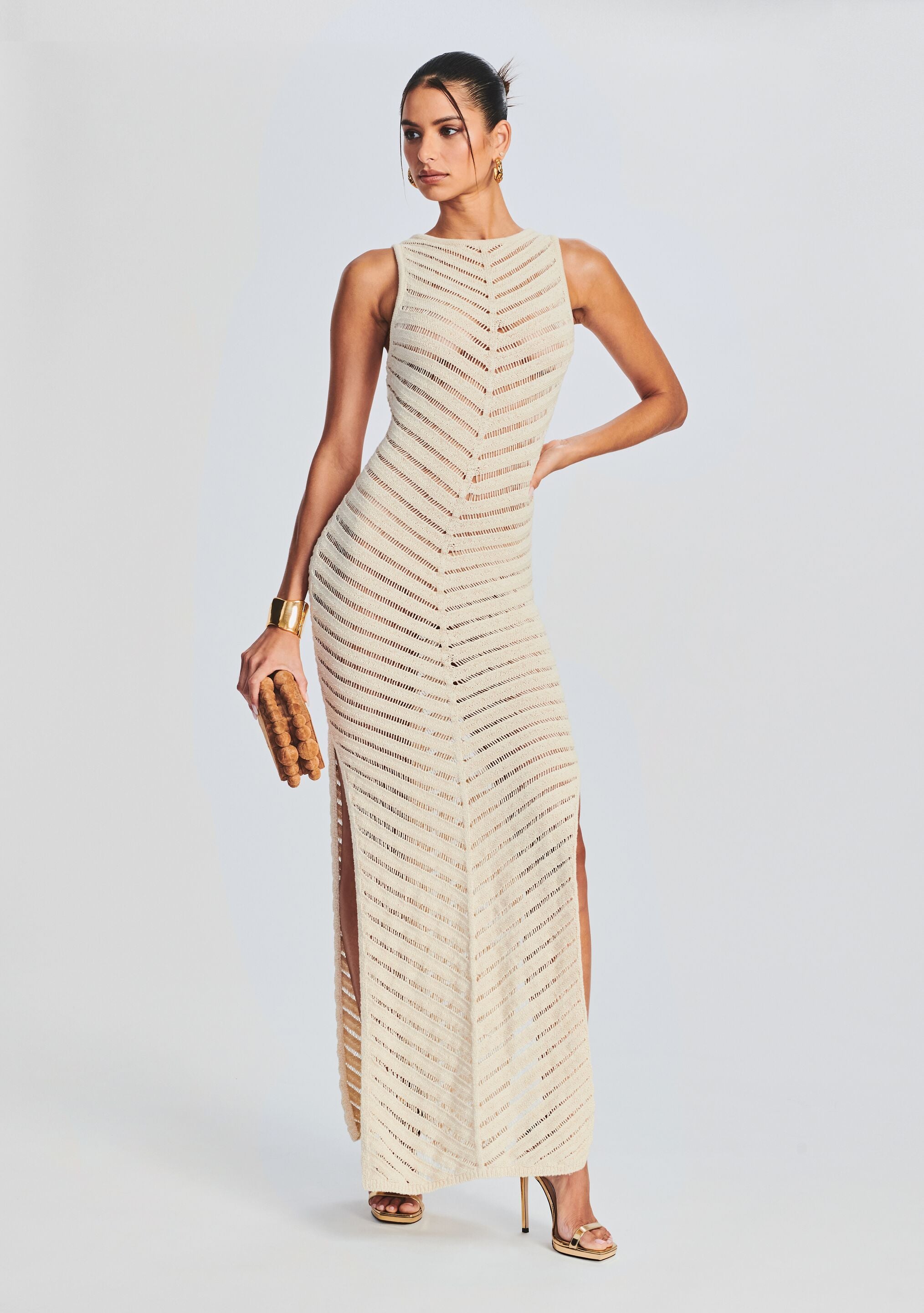 Kate Knit Maxi Dress-Stylulu