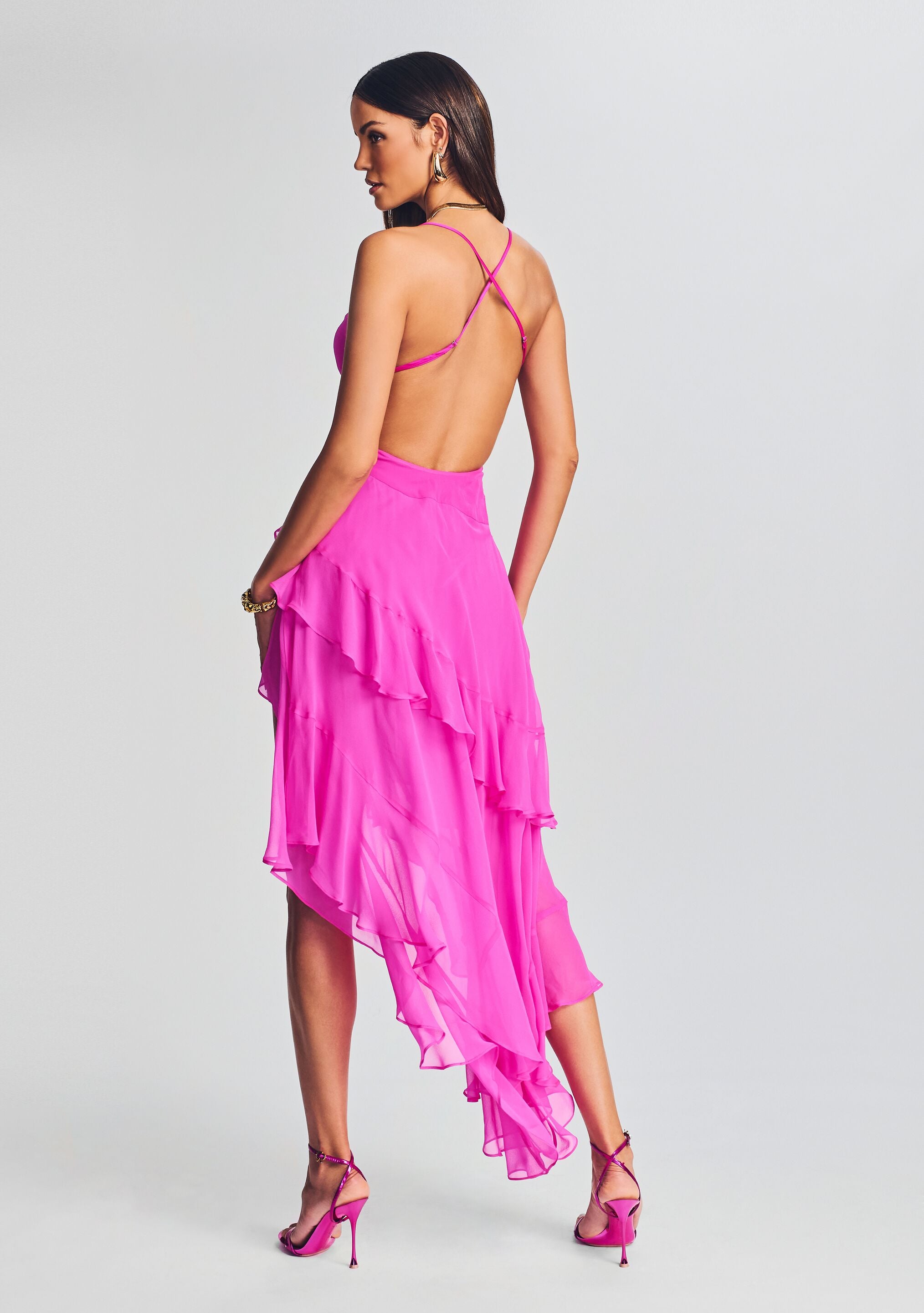 Fatima Silk Dress-Stylulu