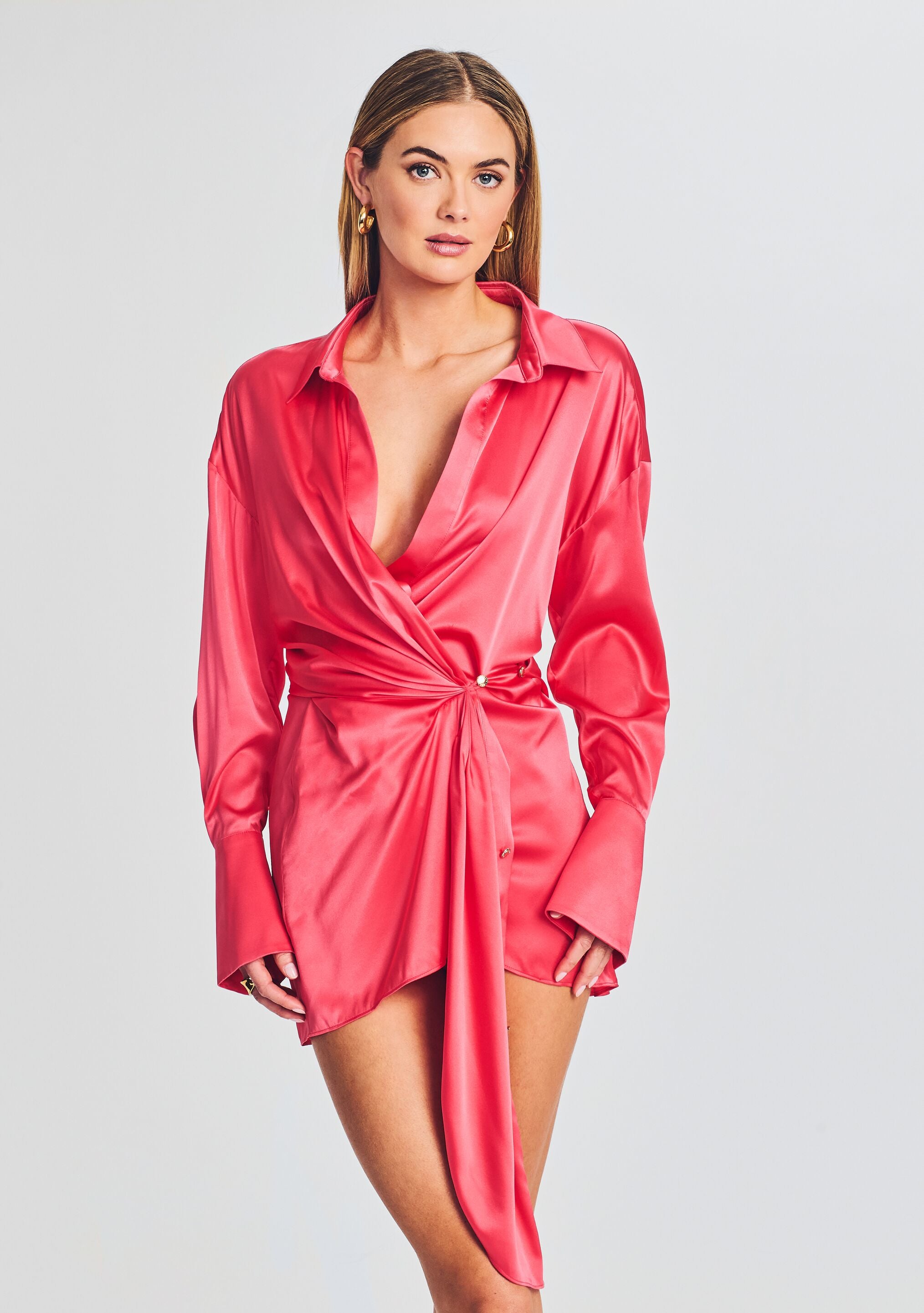 Demi Silk Dress-Stylulu