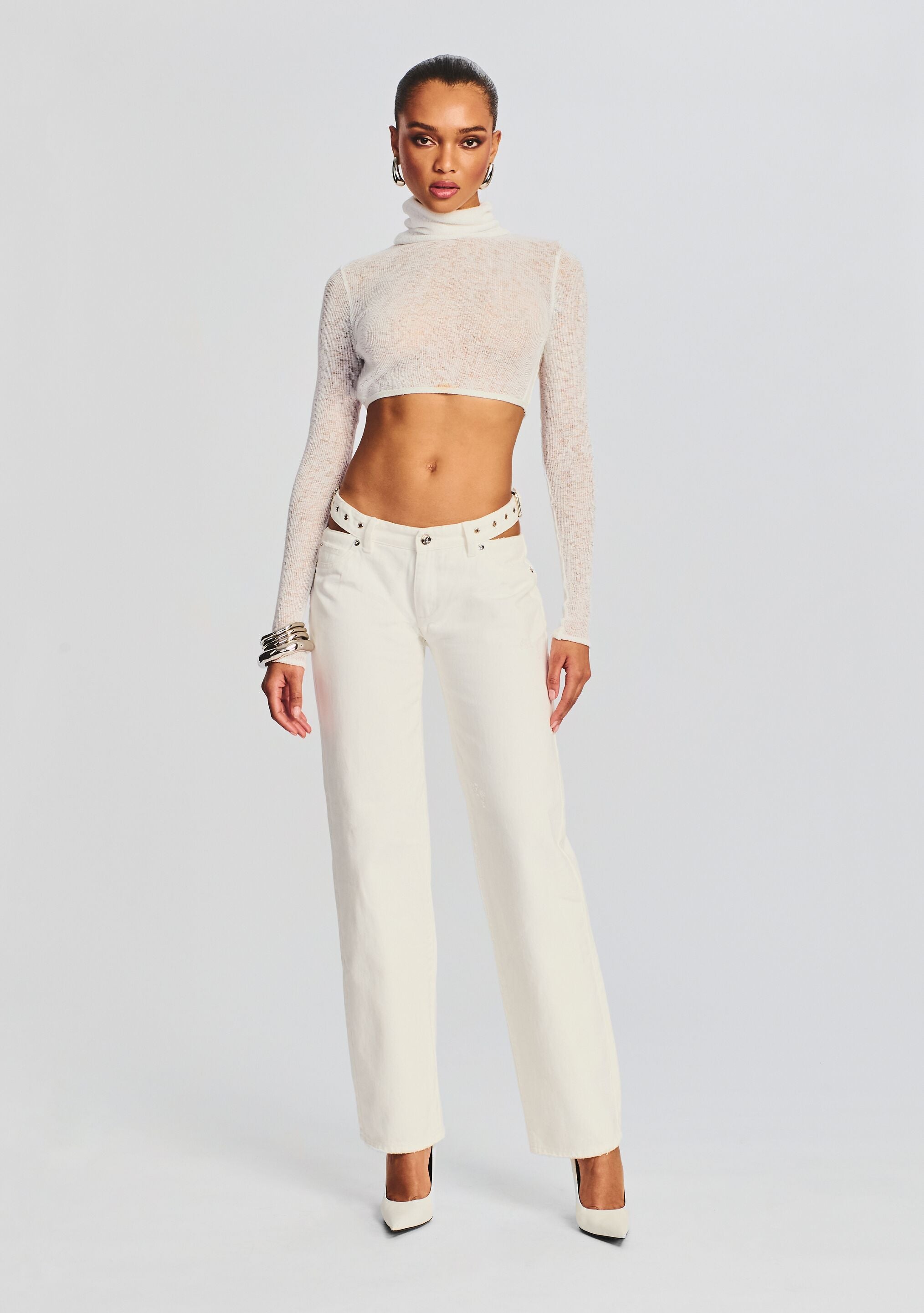 Julie Crop Long Sleeve Top-Stylulu