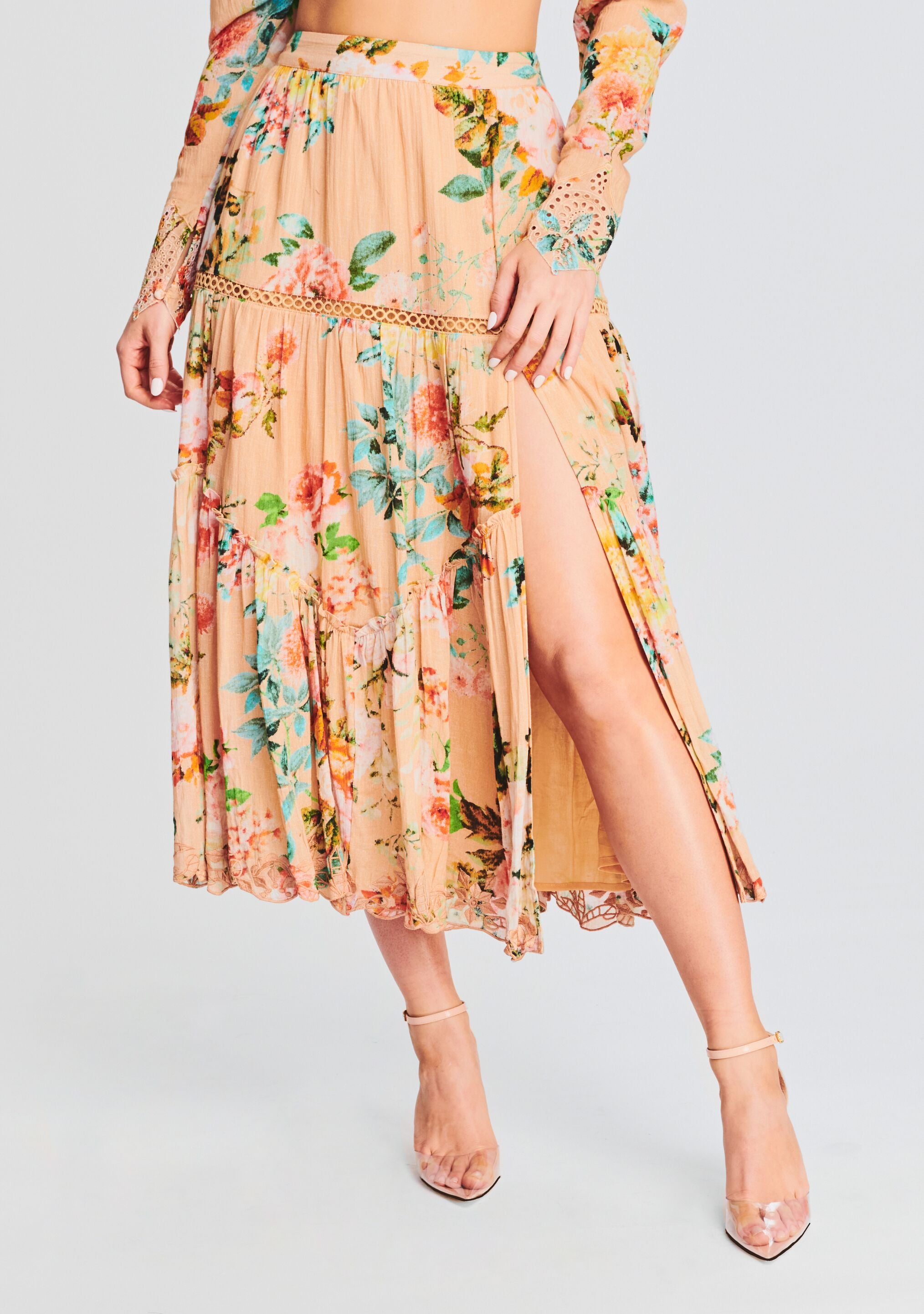 Jolie Midi Skirt-Stylulu