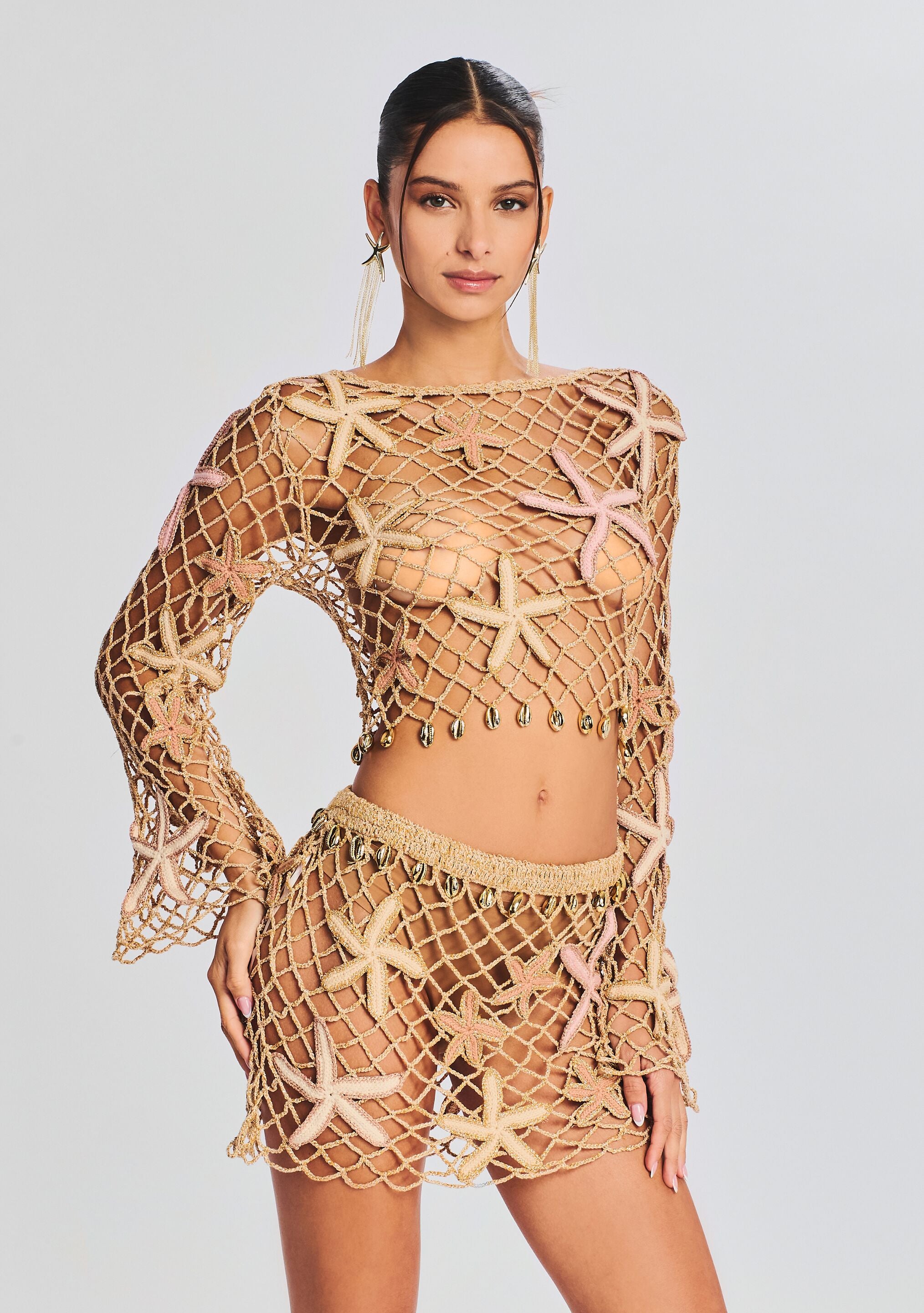 Pasha Open Crochet Top-Stylulu