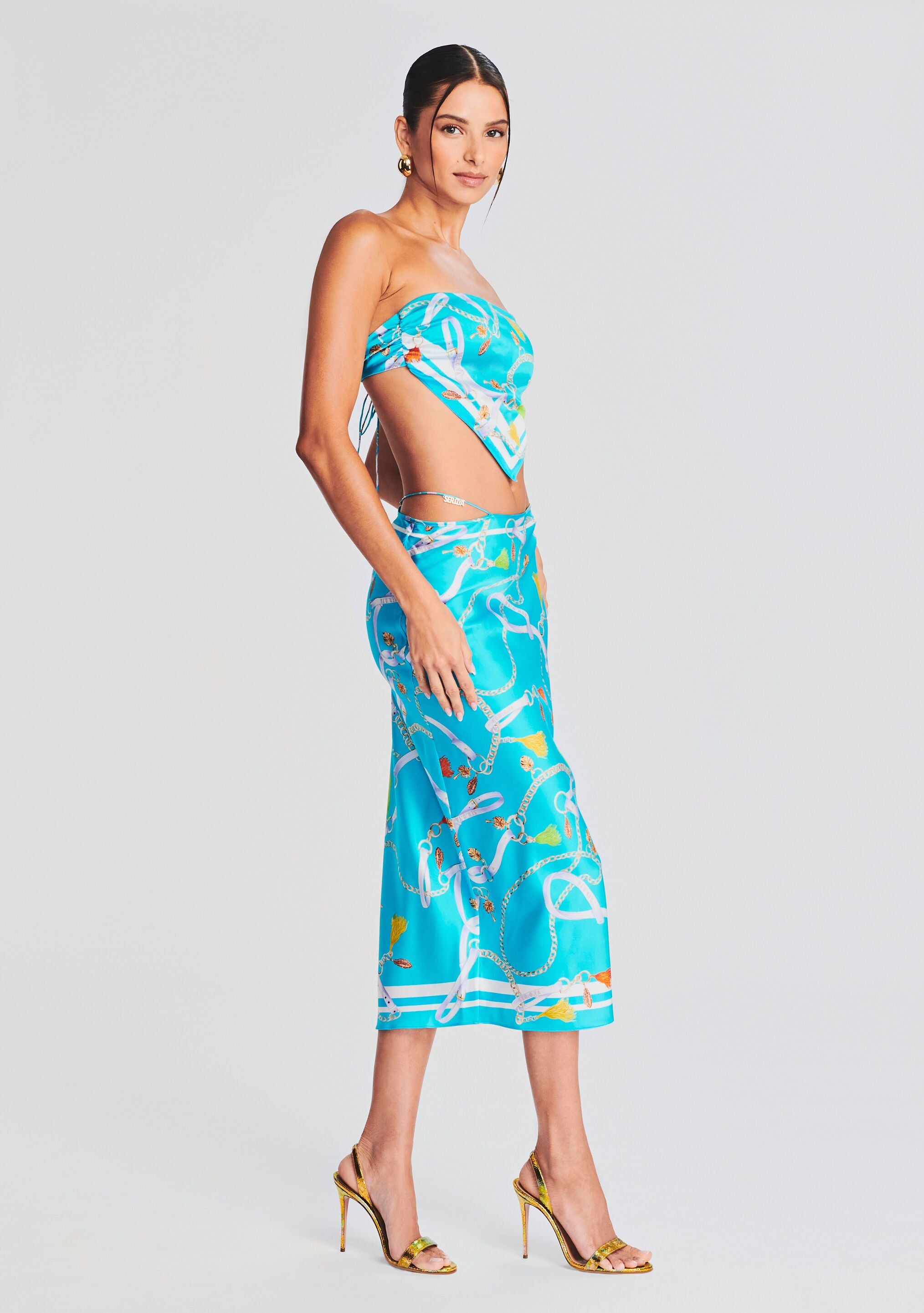 Natalia Silk Scarf Top-Stylulu