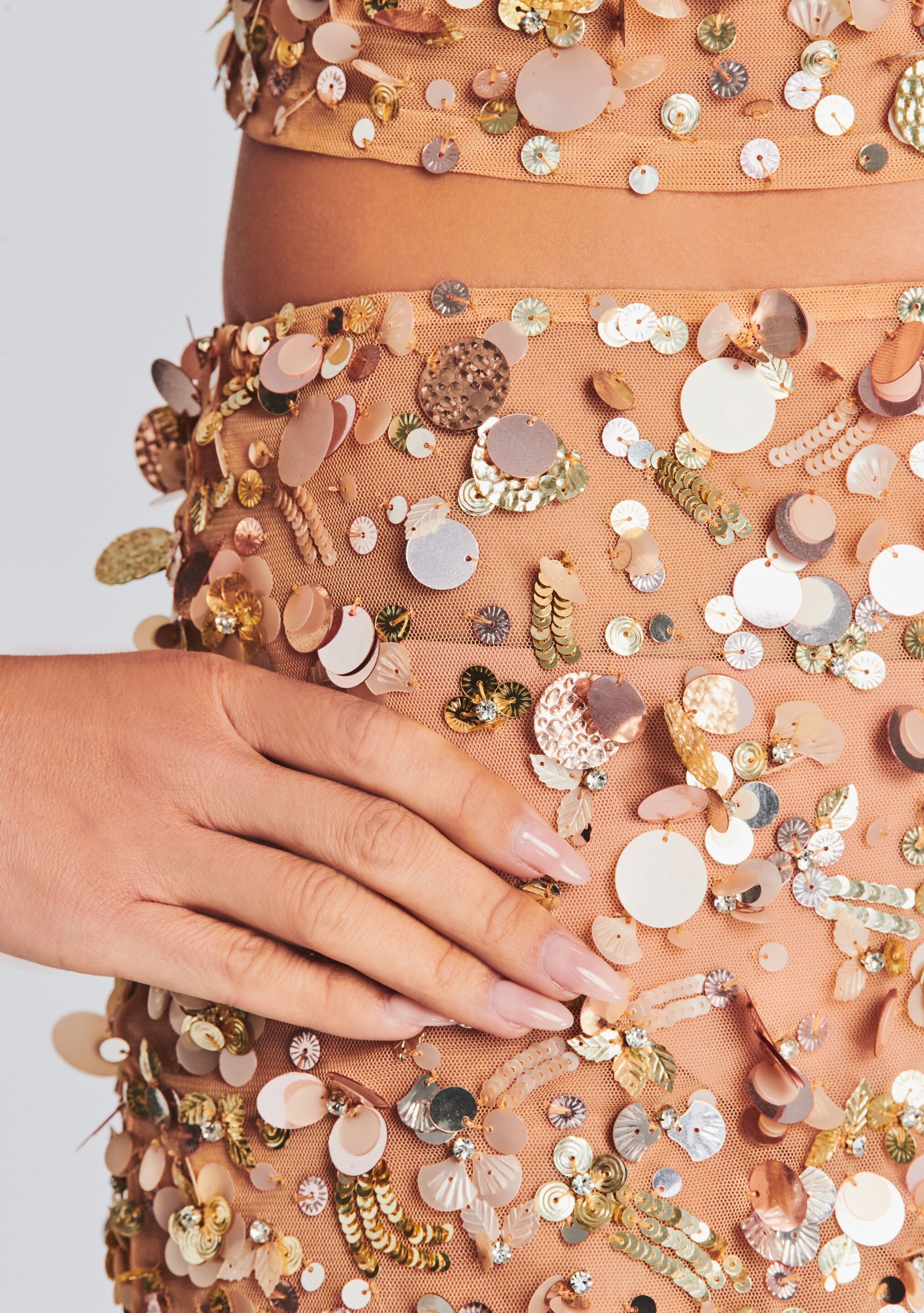 Mirage Embellished Skirt-Stylulu