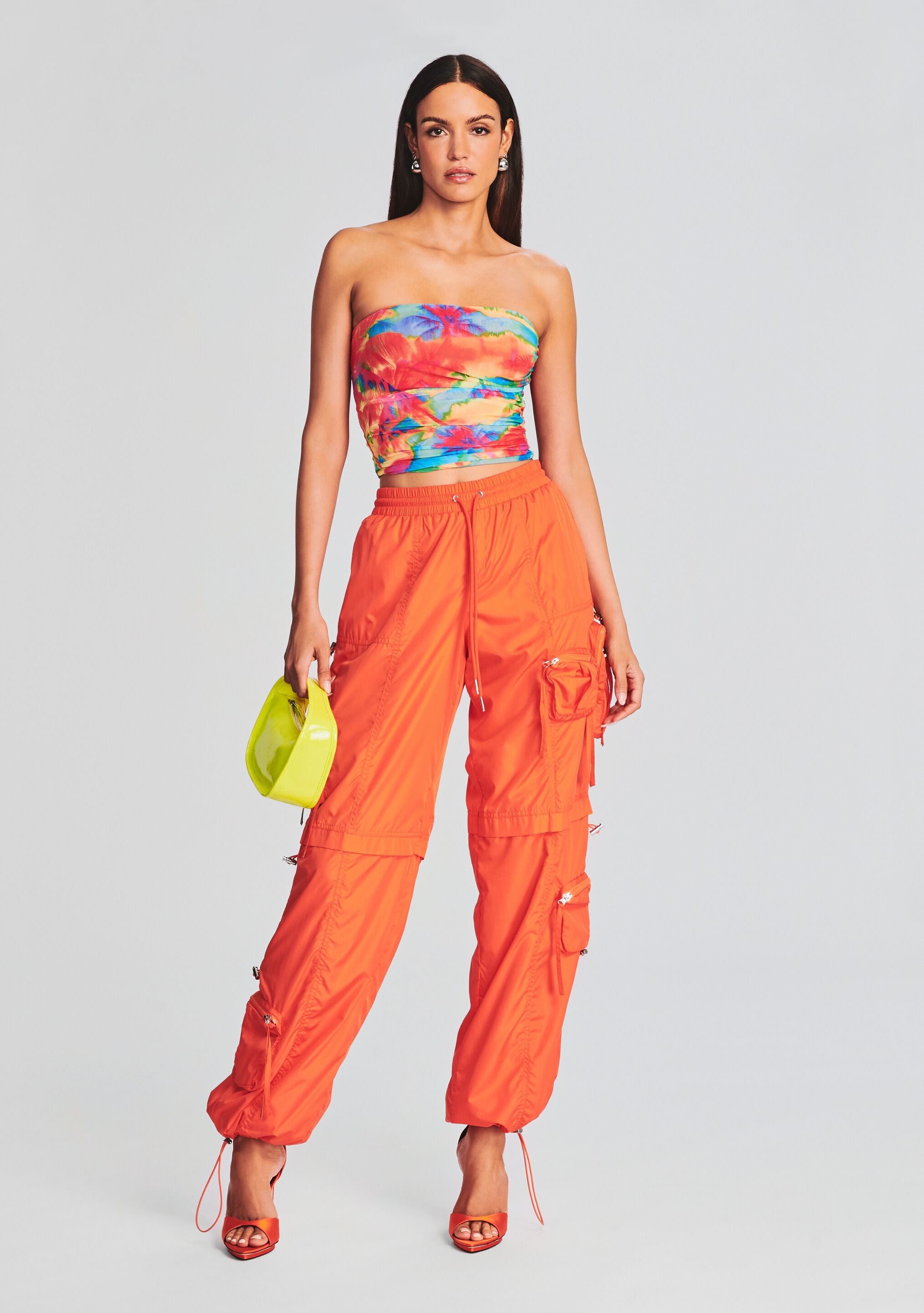 Alba Ruched Cargo Pant-Stylulu