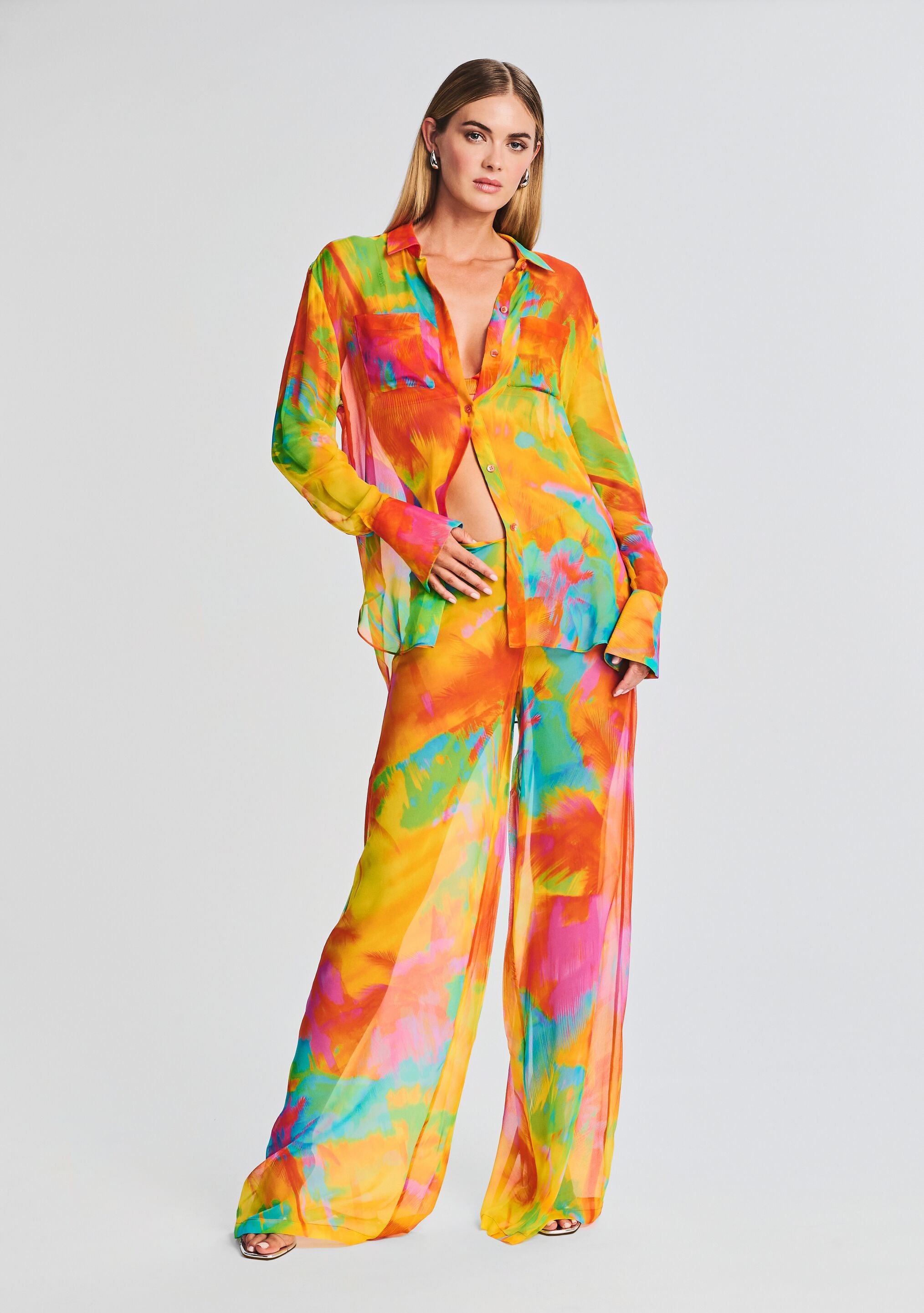 Willow Silk Chiffon Blouse-Stylulu