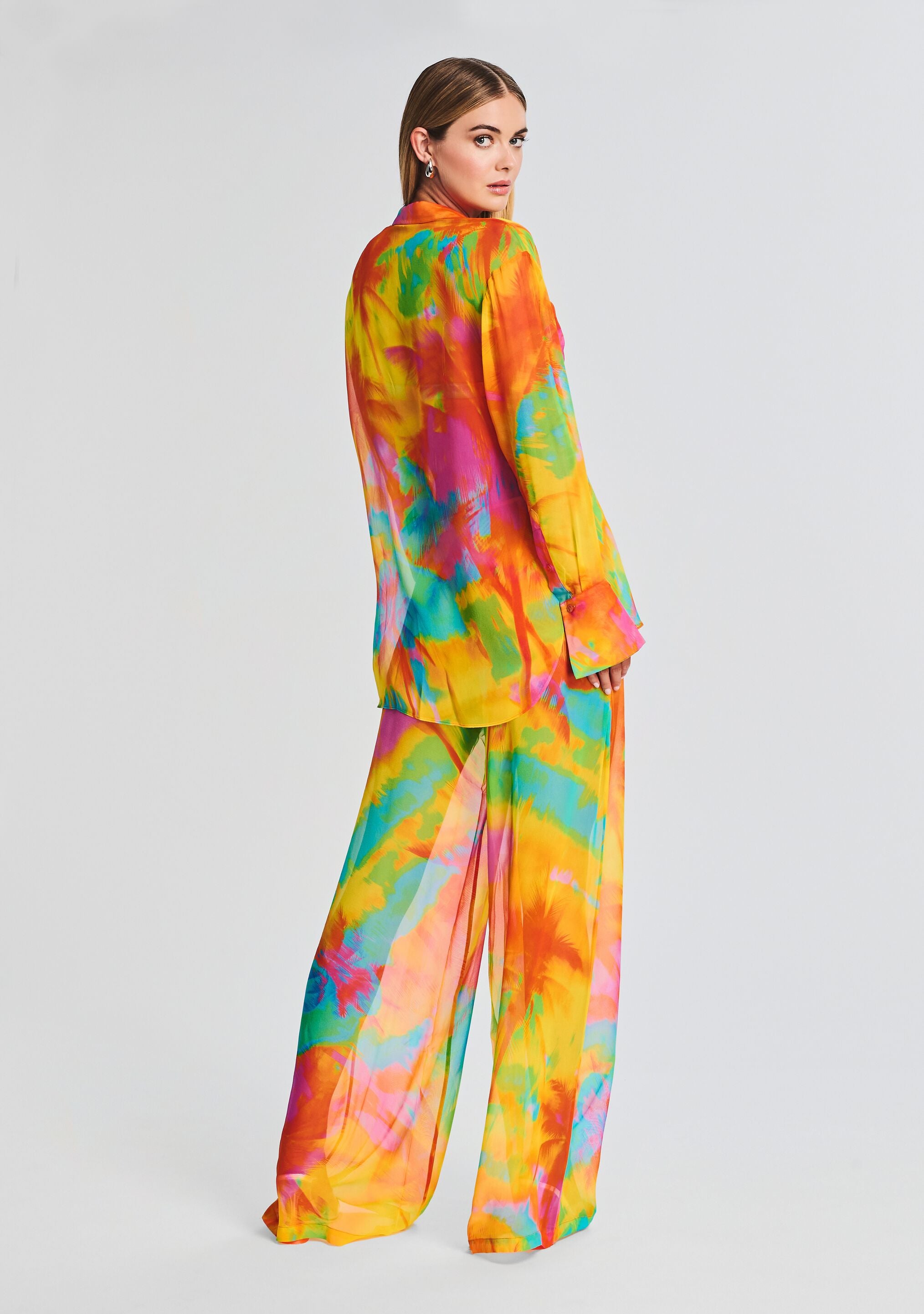 Willow Silk Chiffon Blouse-Stylulu