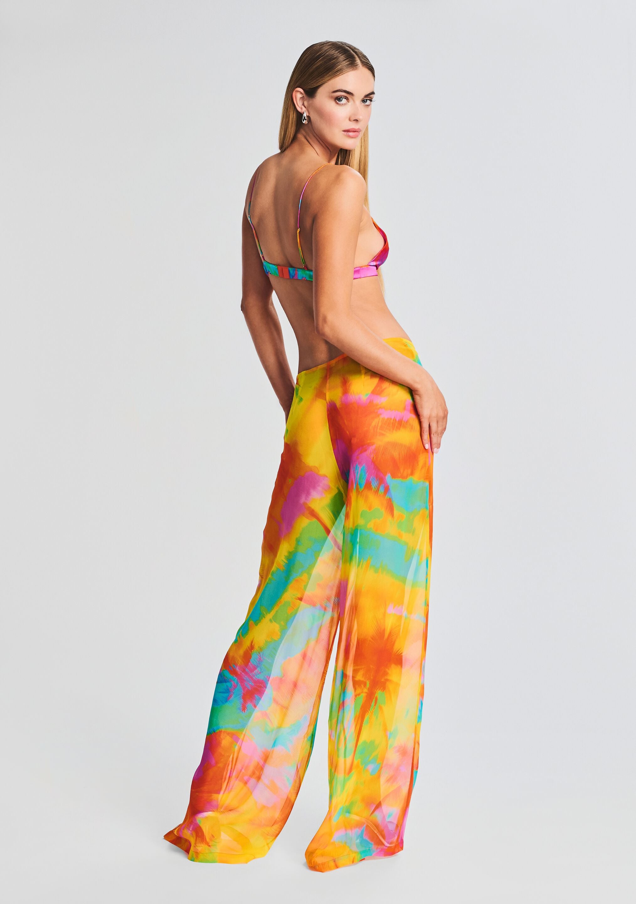 Mika Silk Chiffon Pant-Stylulu