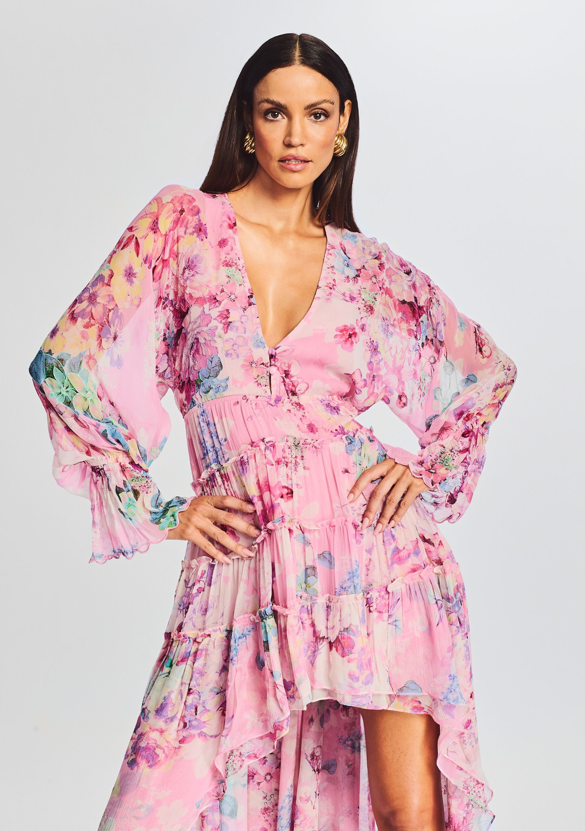 Sage High Low Dress-Stylulu