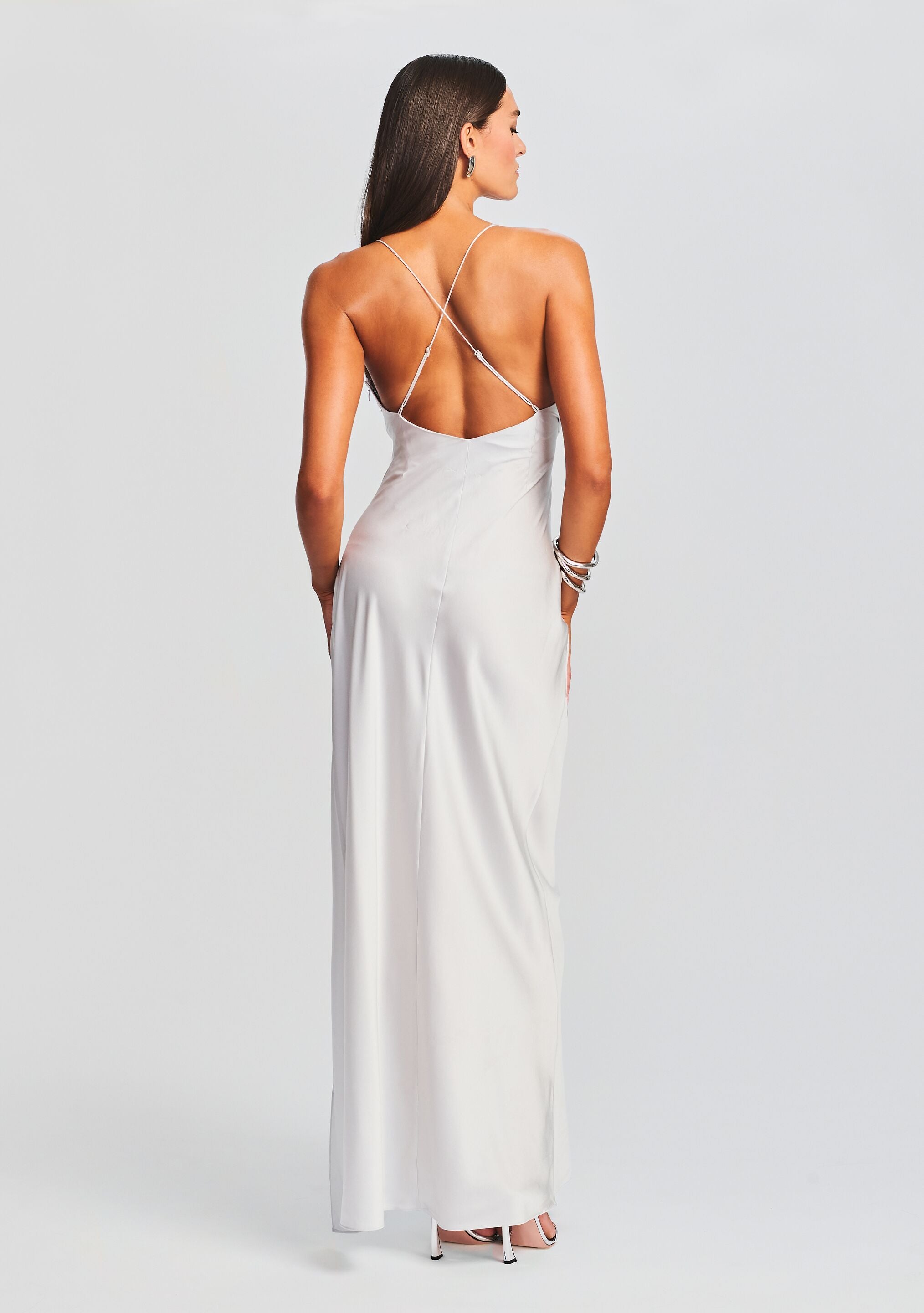 Amina Silk Dress-Stylulu