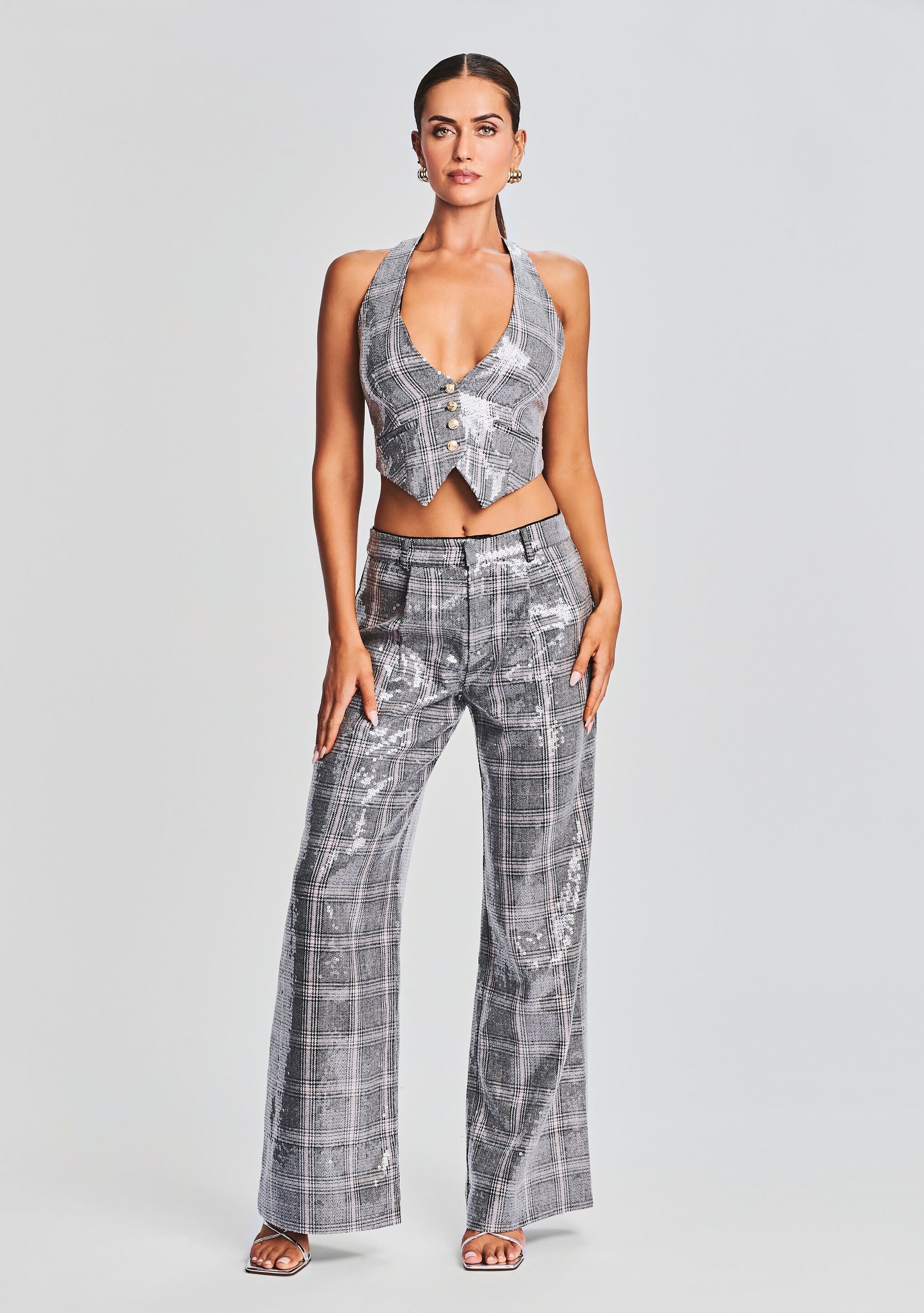 Haddy Sequin Vest-Stylulu