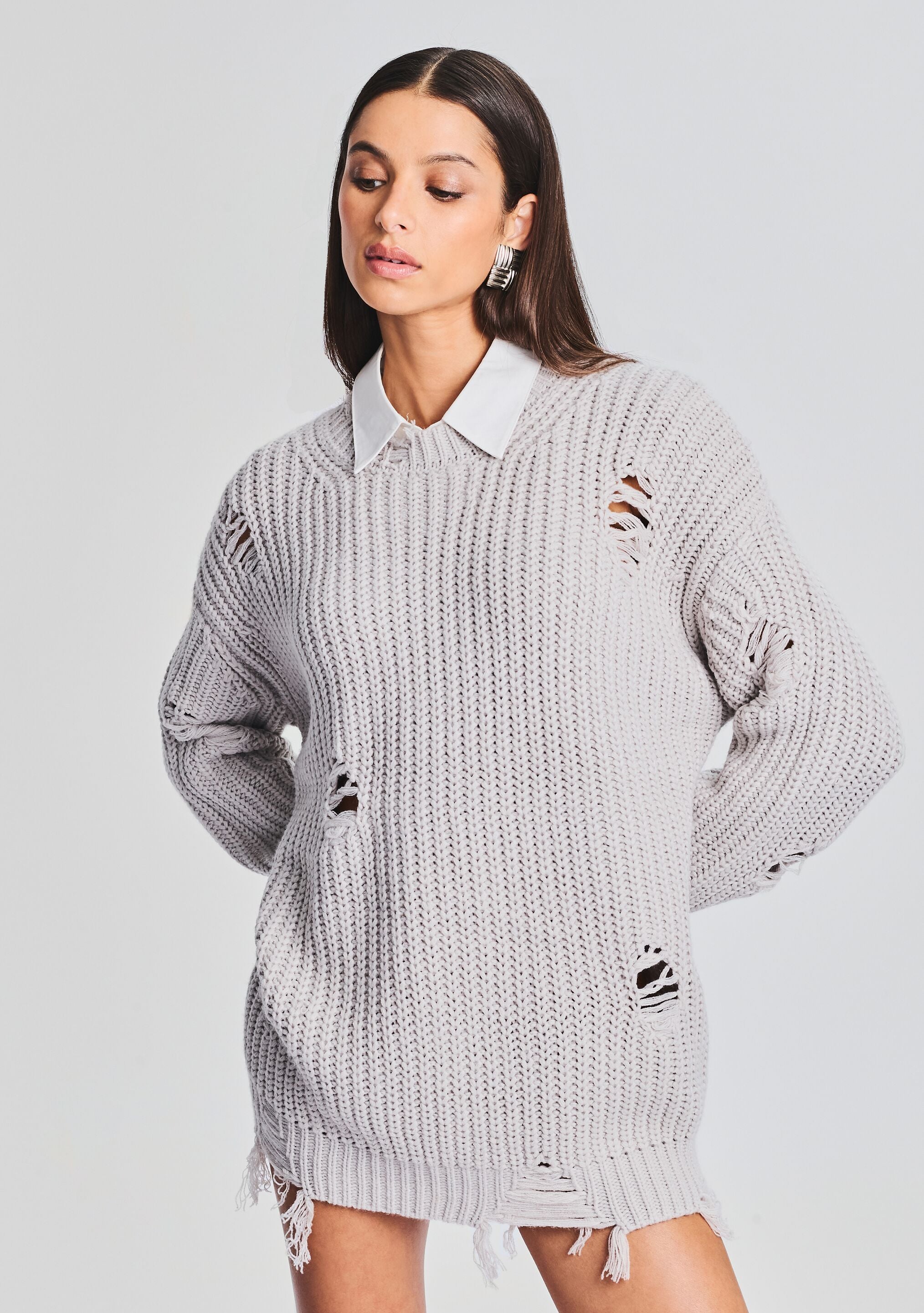 Chloe Sweater Dress-Stylulu