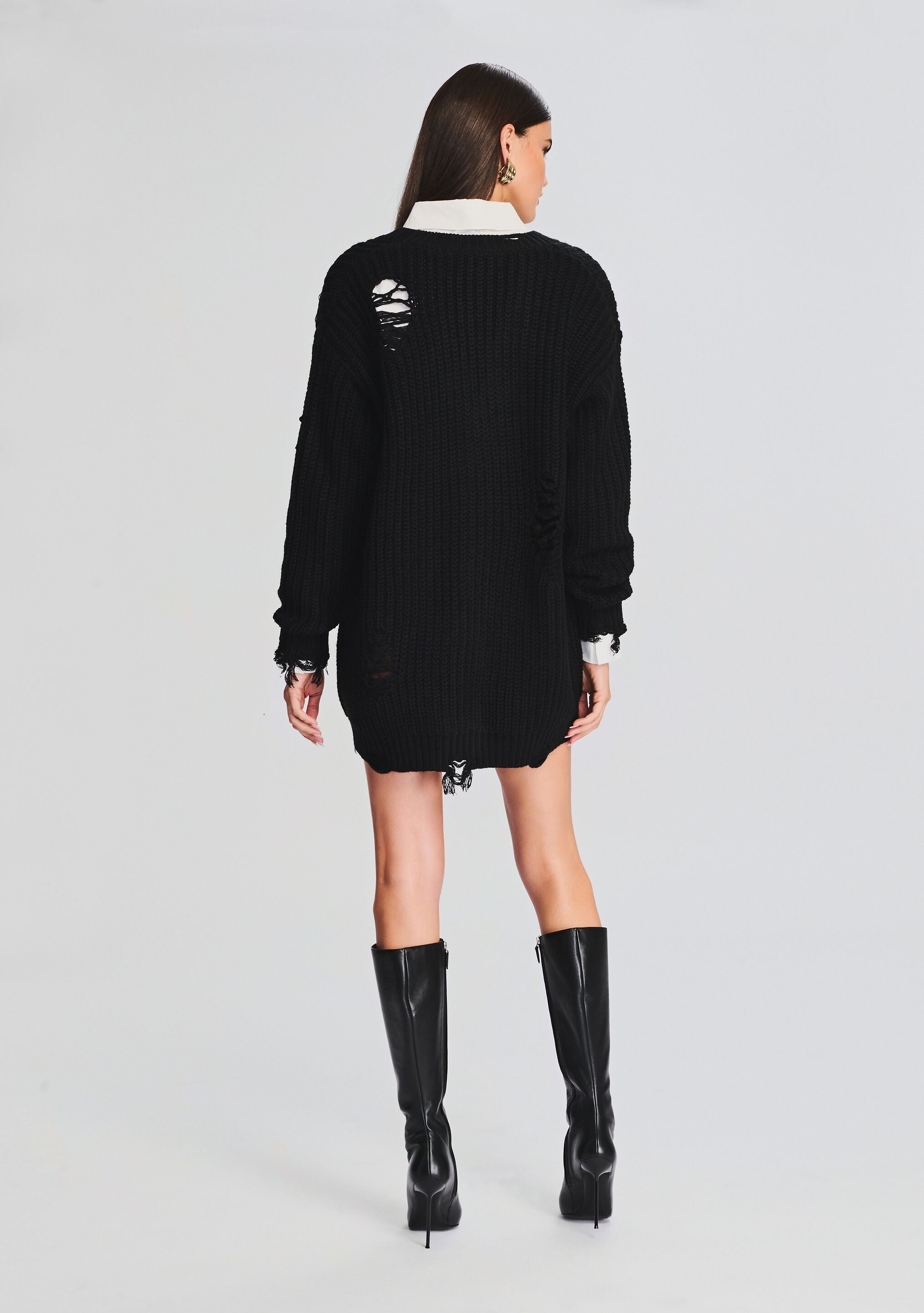 Florence Sweater Dress-Stylulu