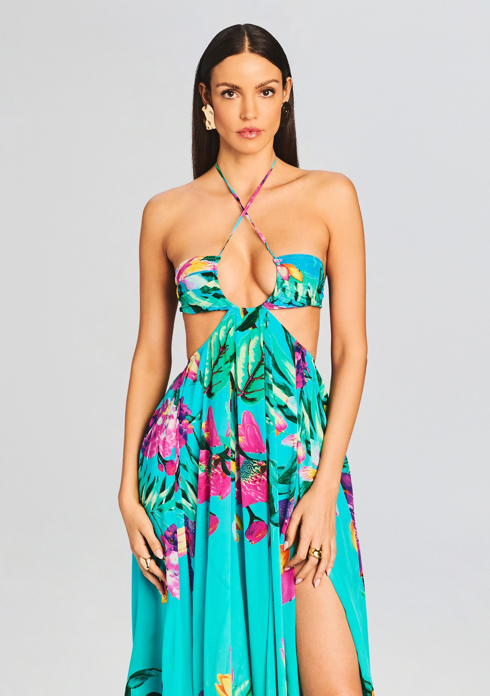 Ocean Maxi Dress-Stylulu