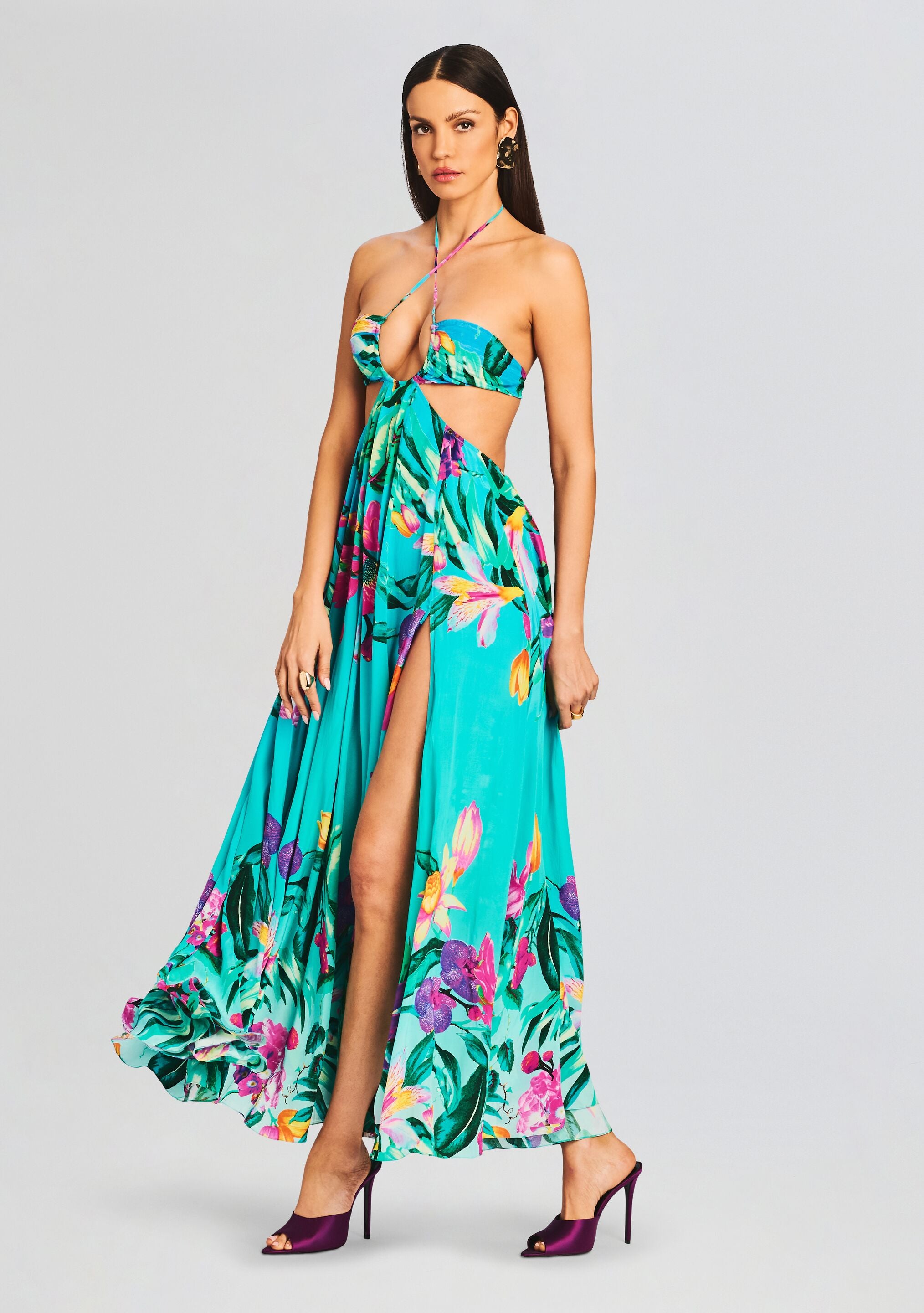 Ocean Maxi Dress-Stylulu
