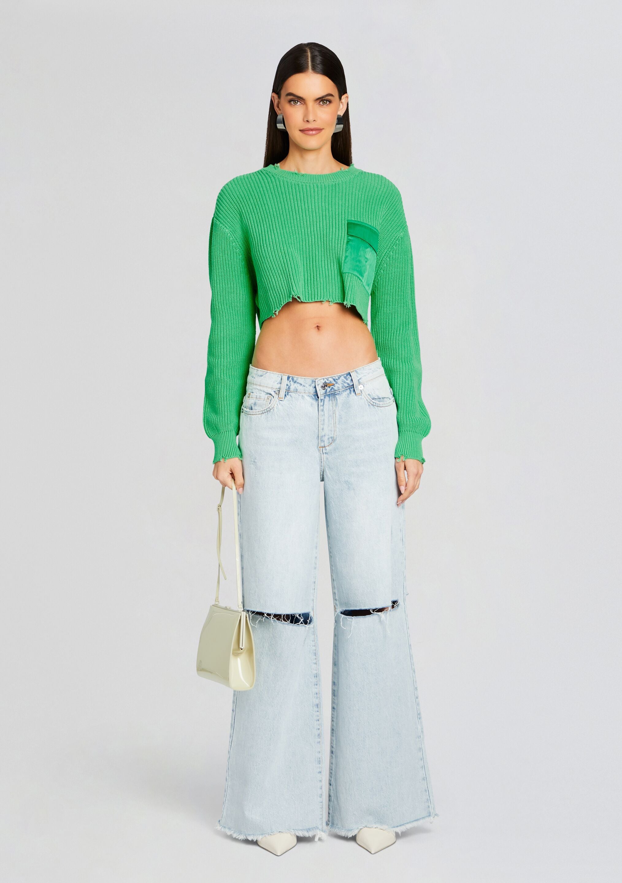 Mid Cropped Devin Sweater-Stylulu