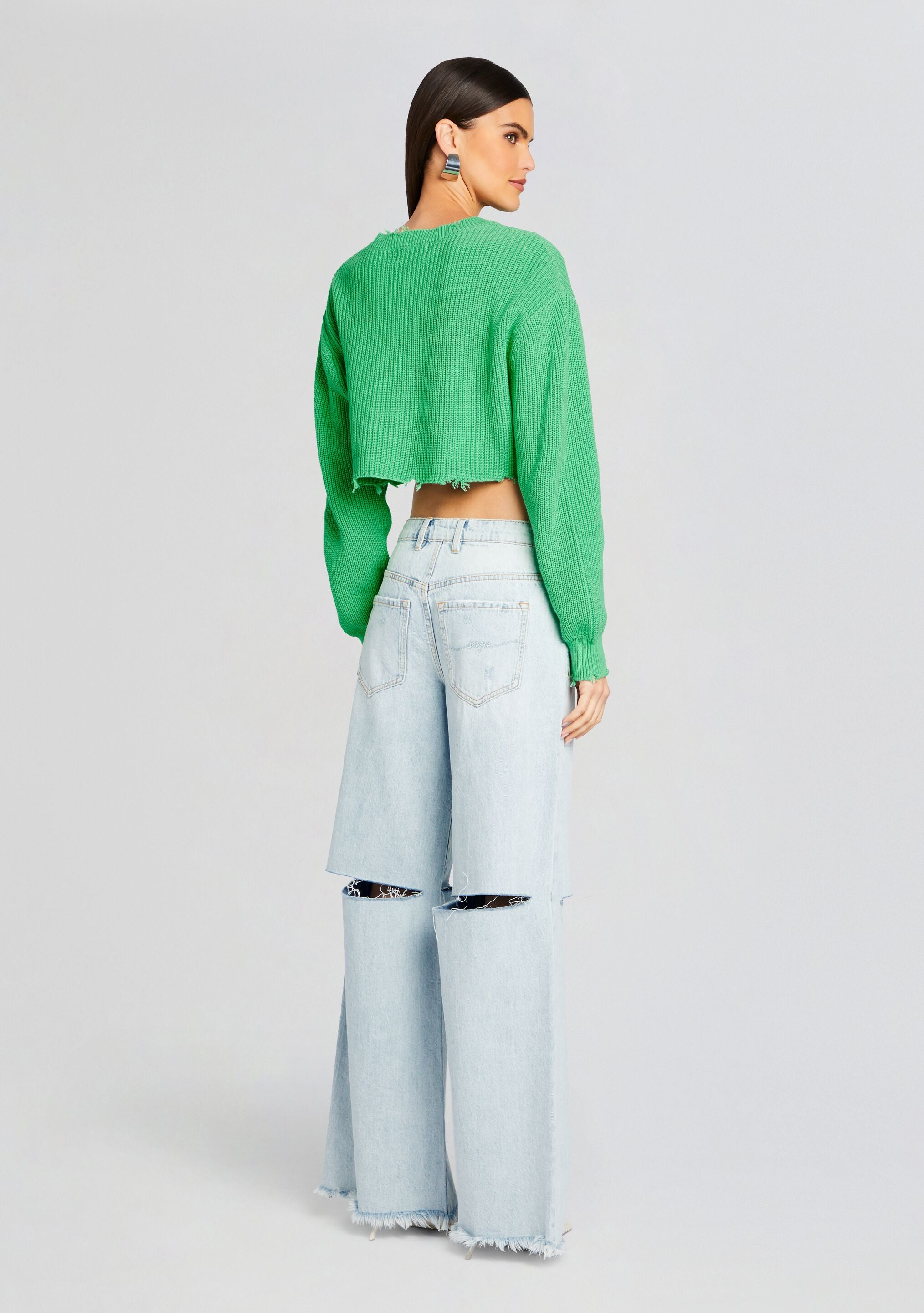Mid Cropped Devin Sweater-Stylulu