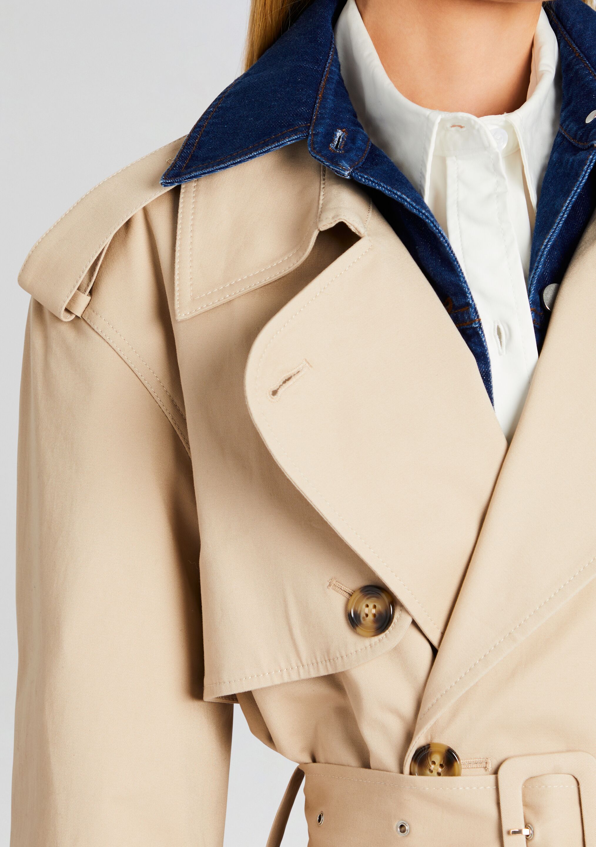 York Convertible Trench Coat-Stylulu