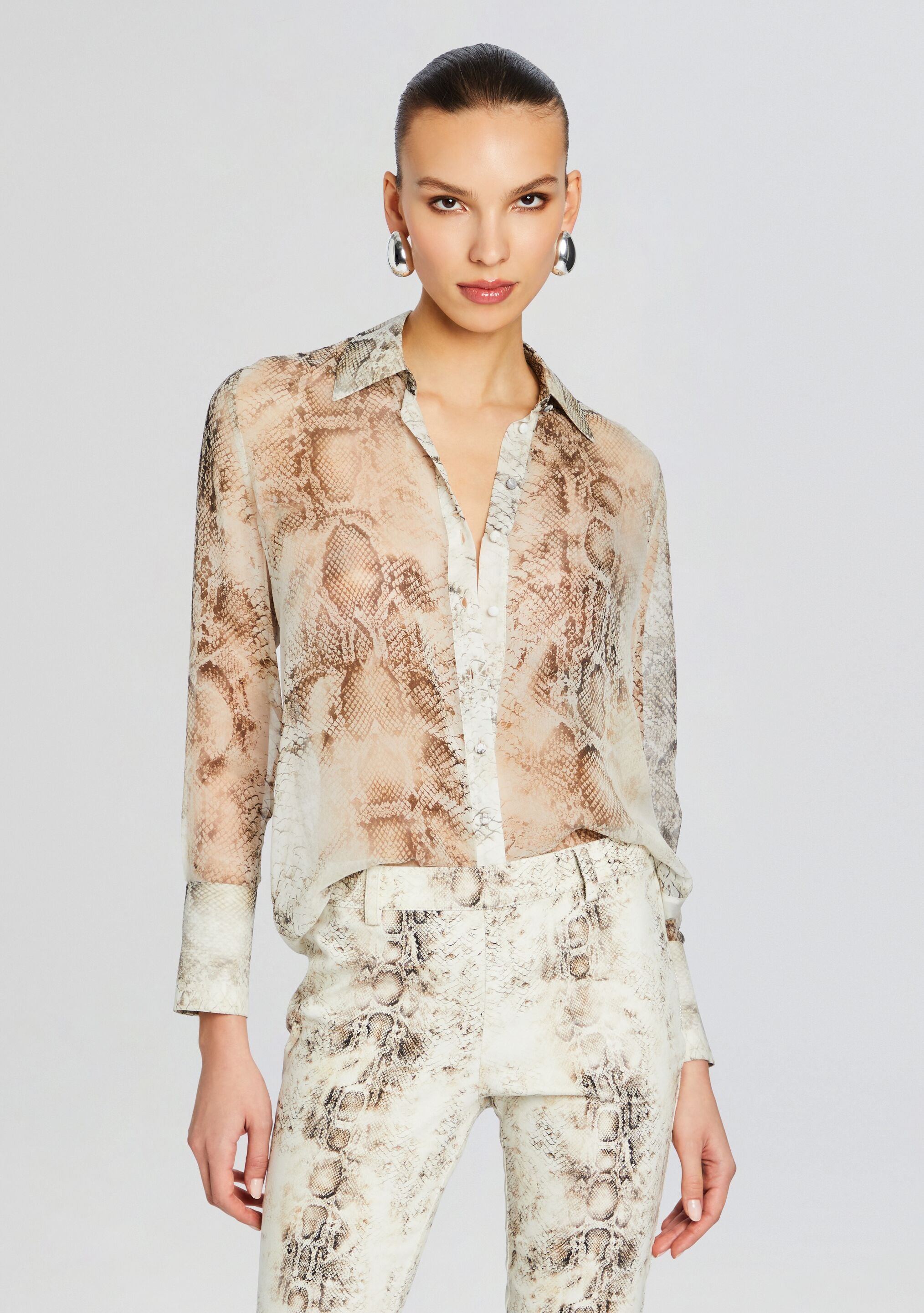 Milena Silk Blouse-Stylulu