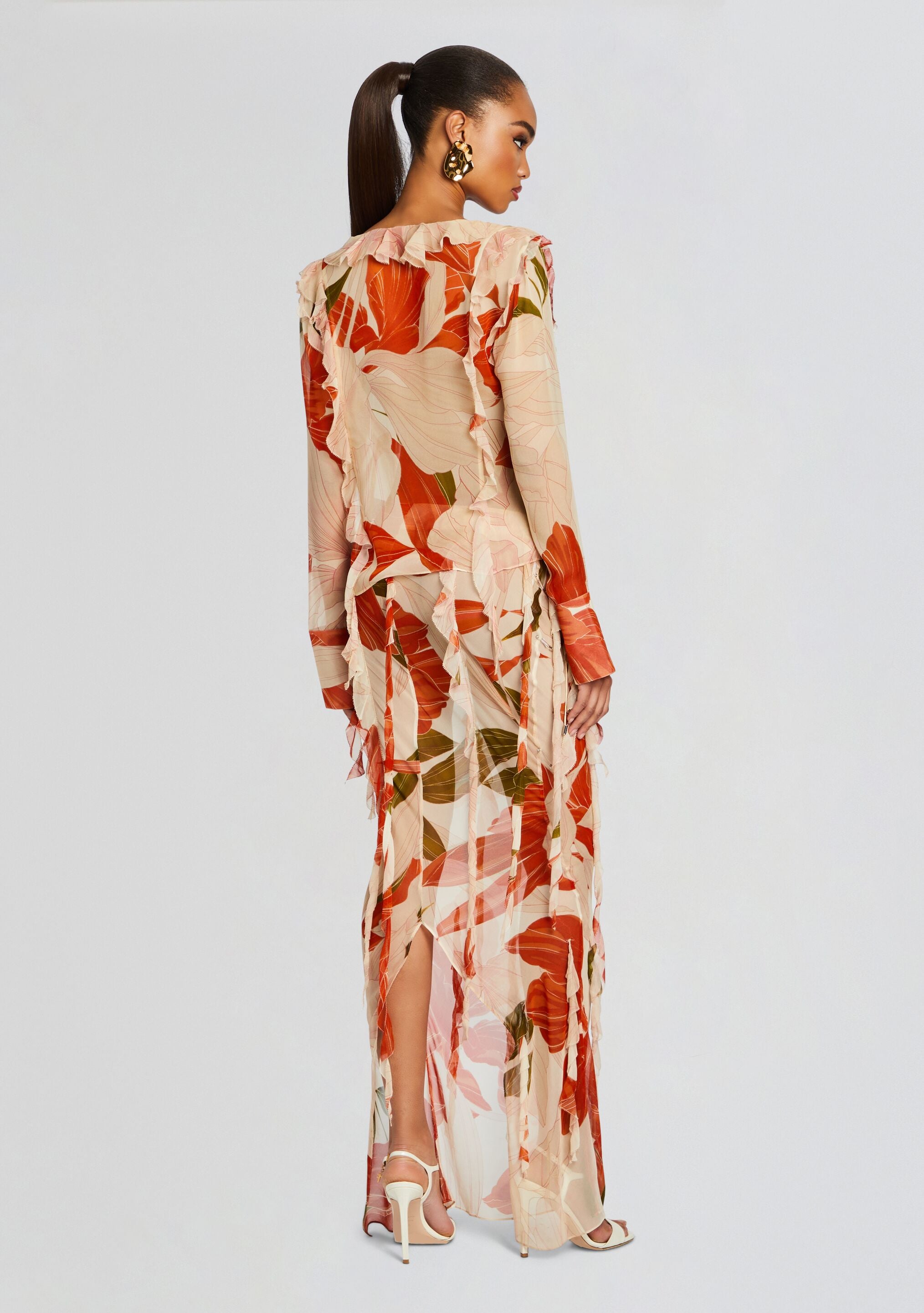 Shae Silk Chiffon Top-Stylulu