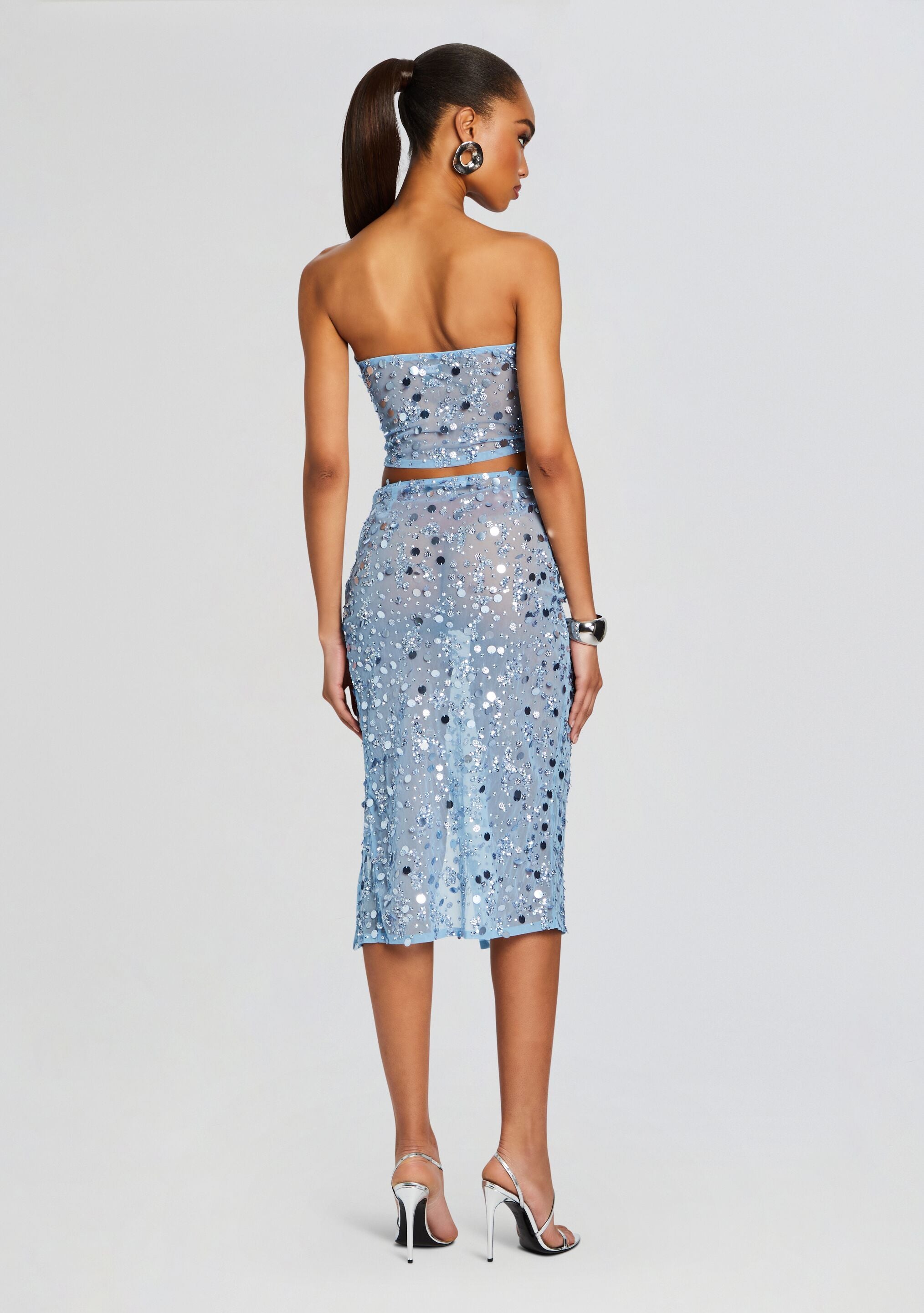 Mirage Embellished Skirt-Stylulu