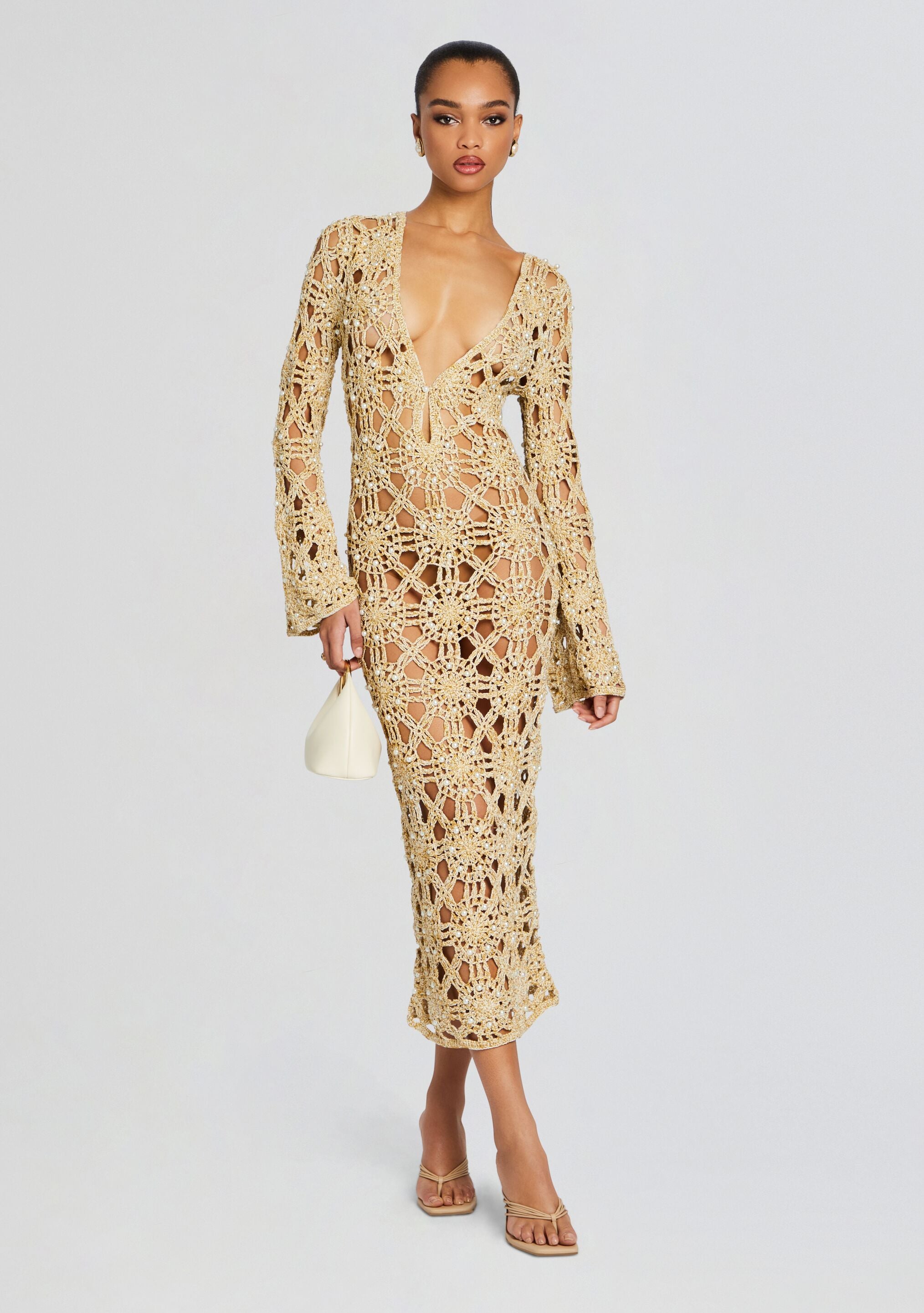 Yesly Knit Crochet Dress-Stylulu