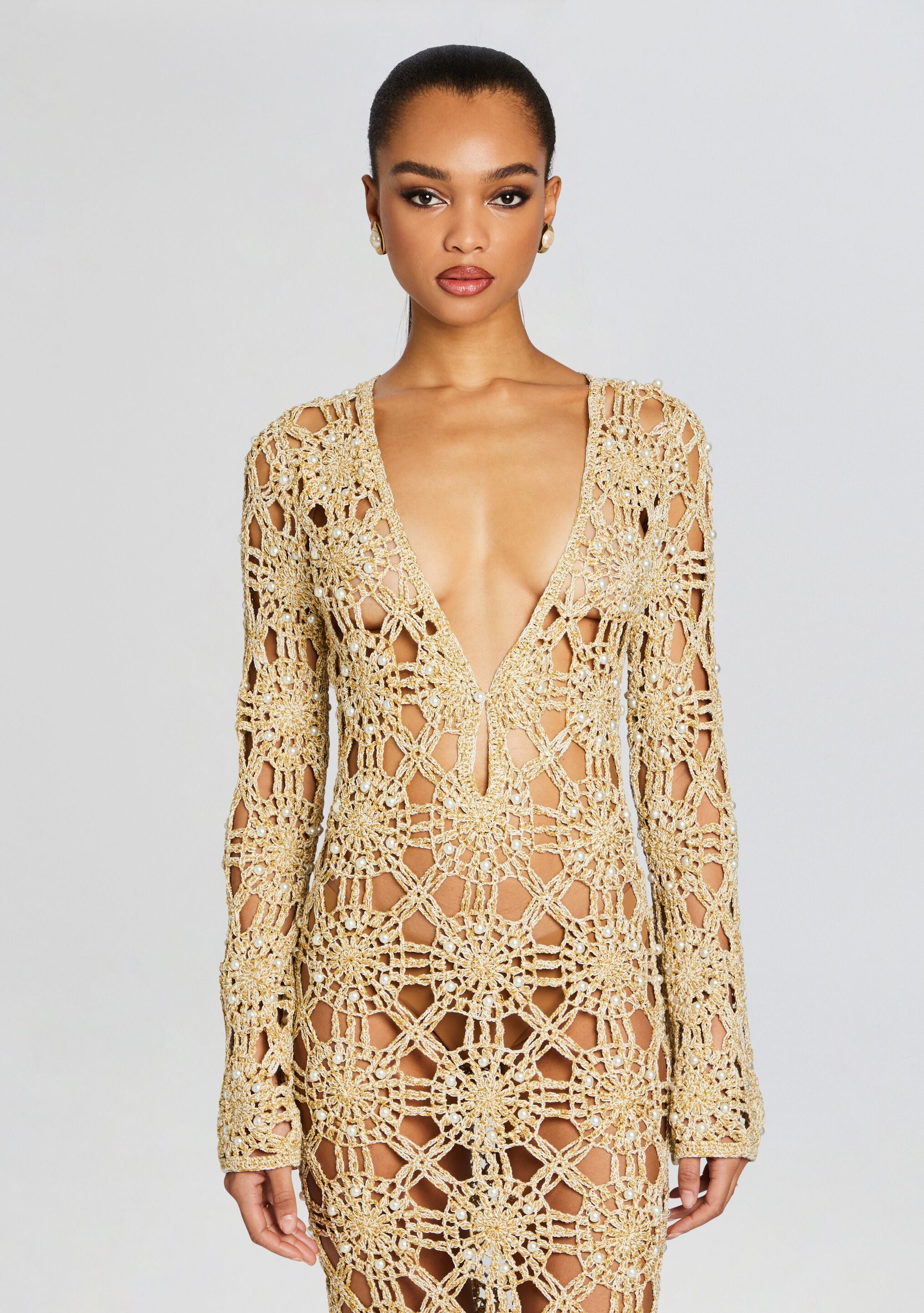 Yesly Knit Crochet Dress-Stylulu