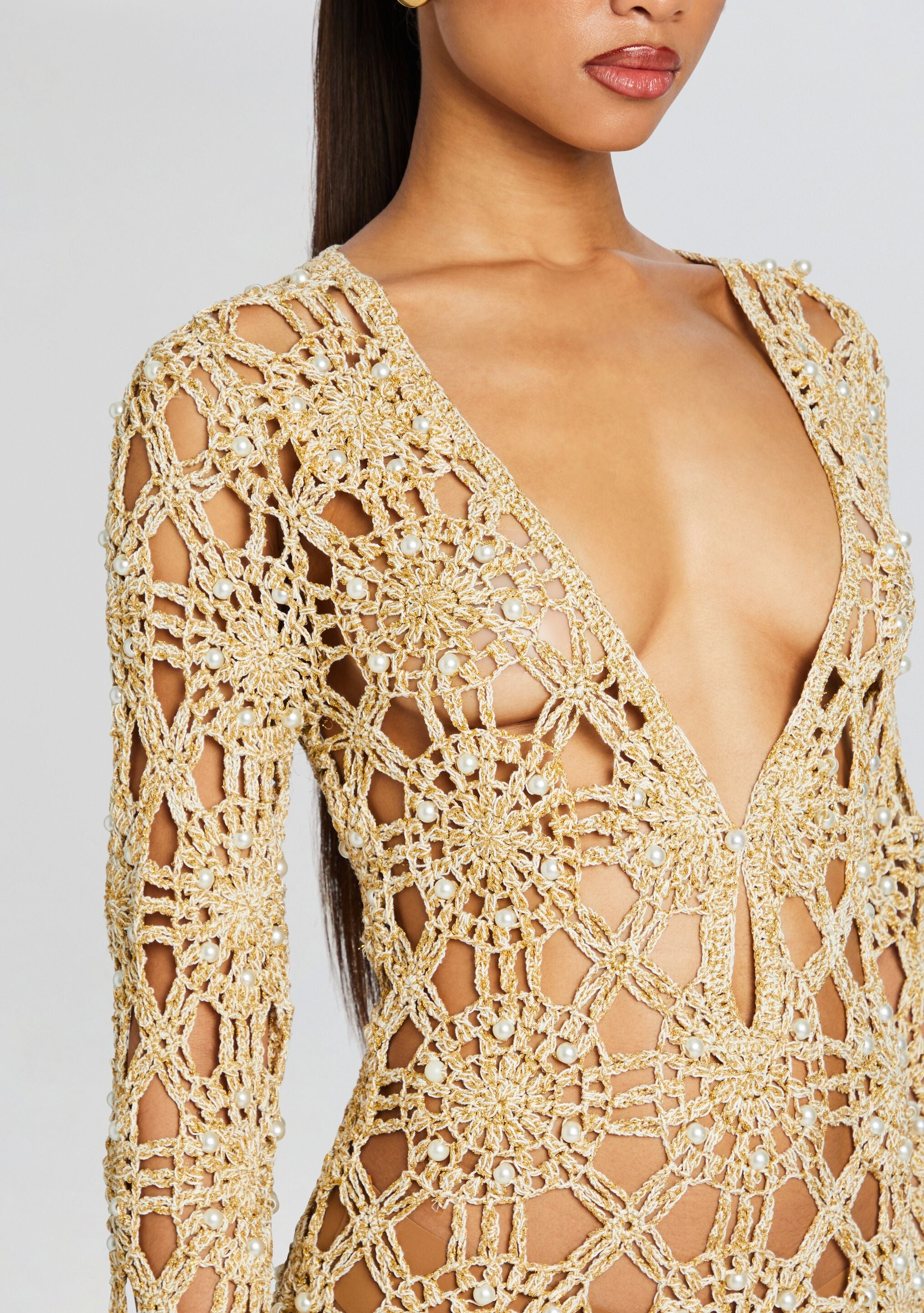 Yesly Knit Crochet Dress-Stylulu