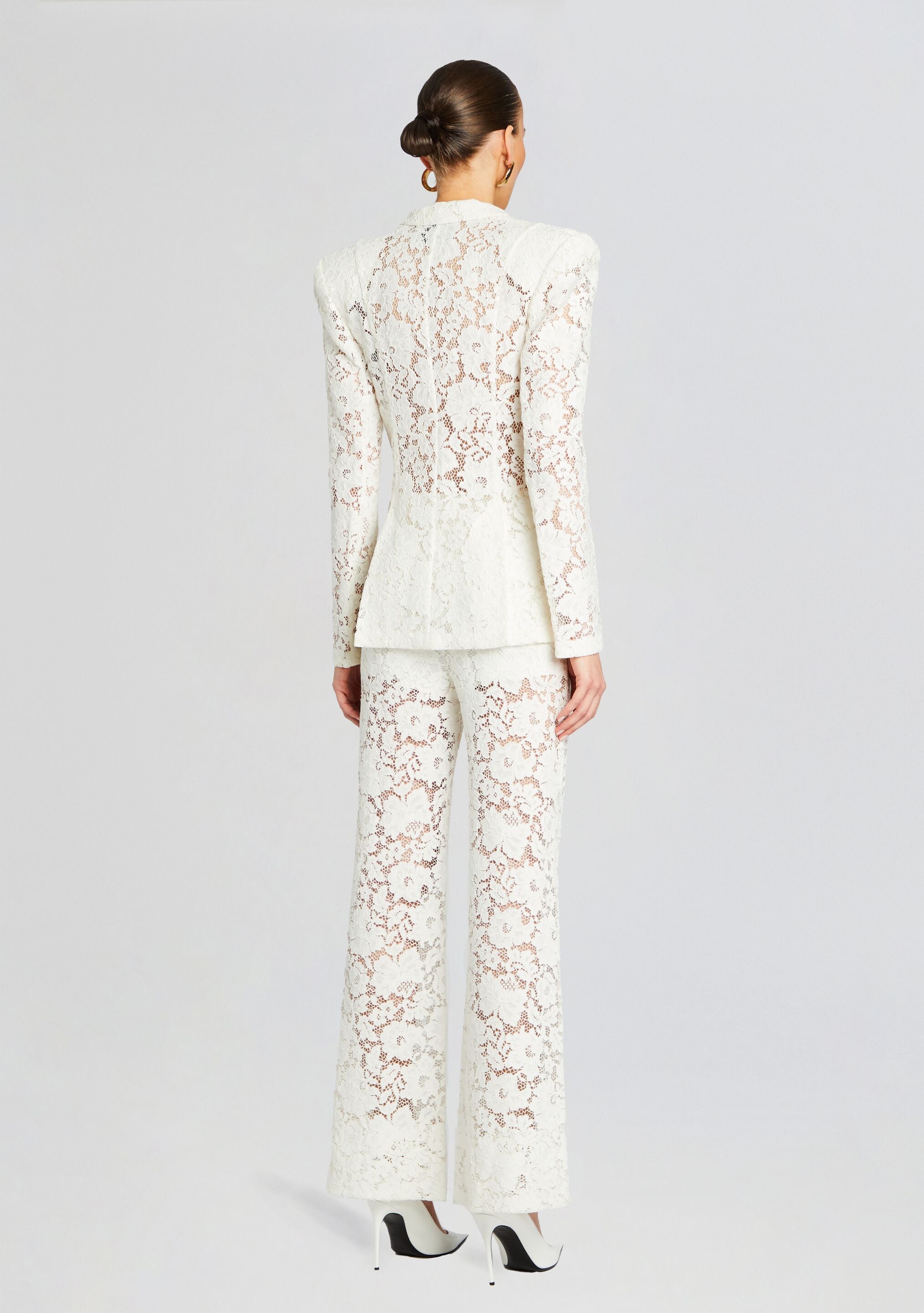 London Lace Flared Pants-Stylulu