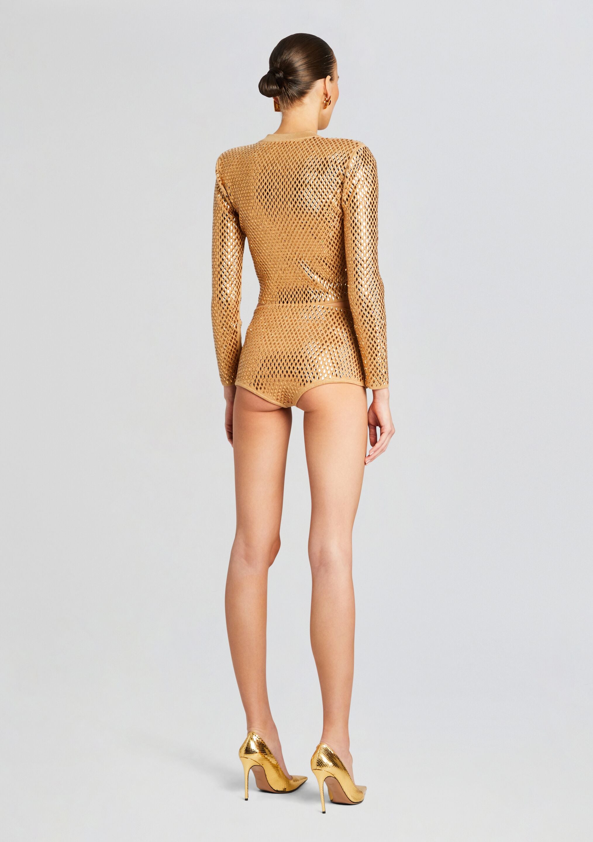 Tru Embellished Knit Short-Stylulu