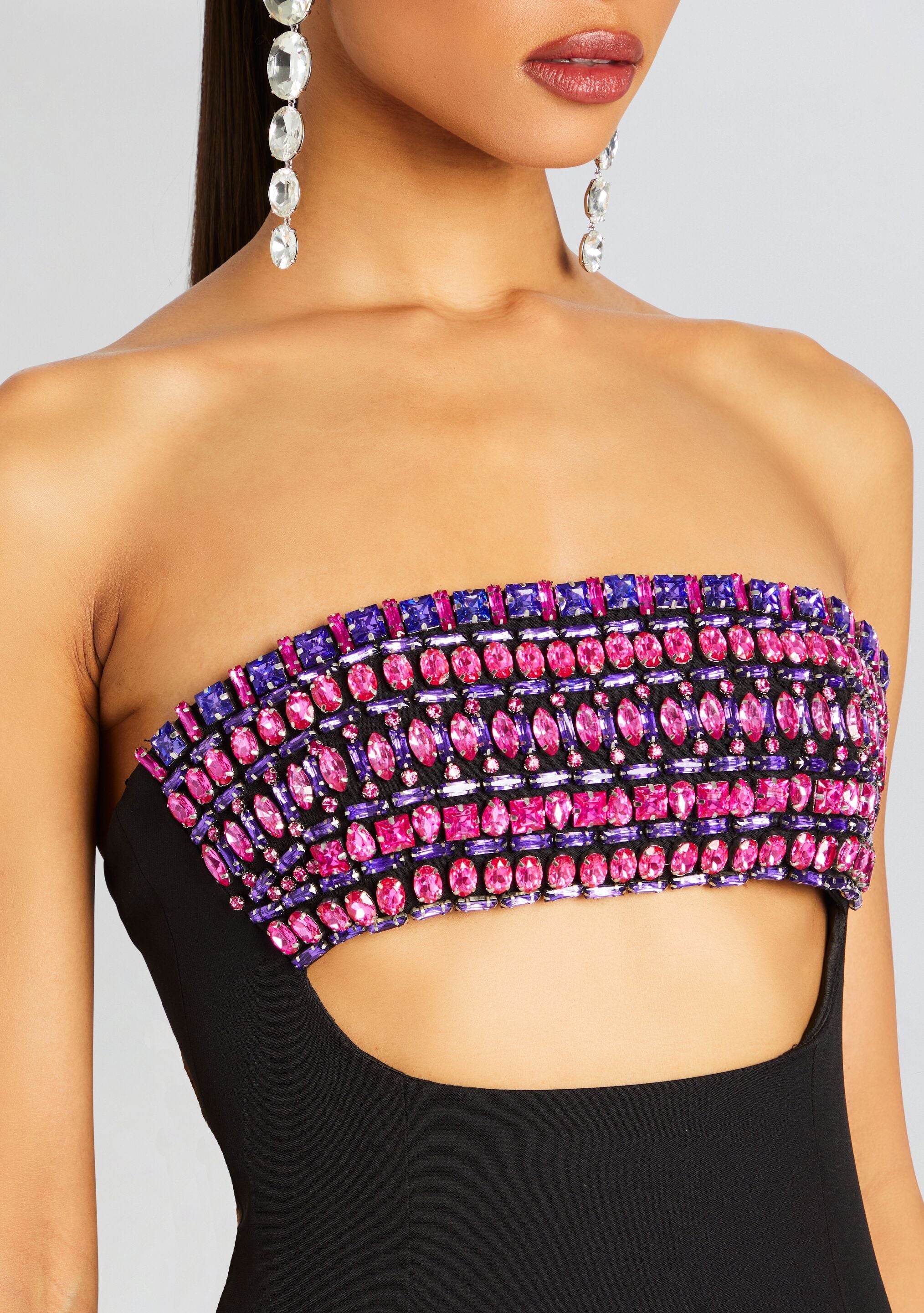 Martini Embellished Dress-Stylulu