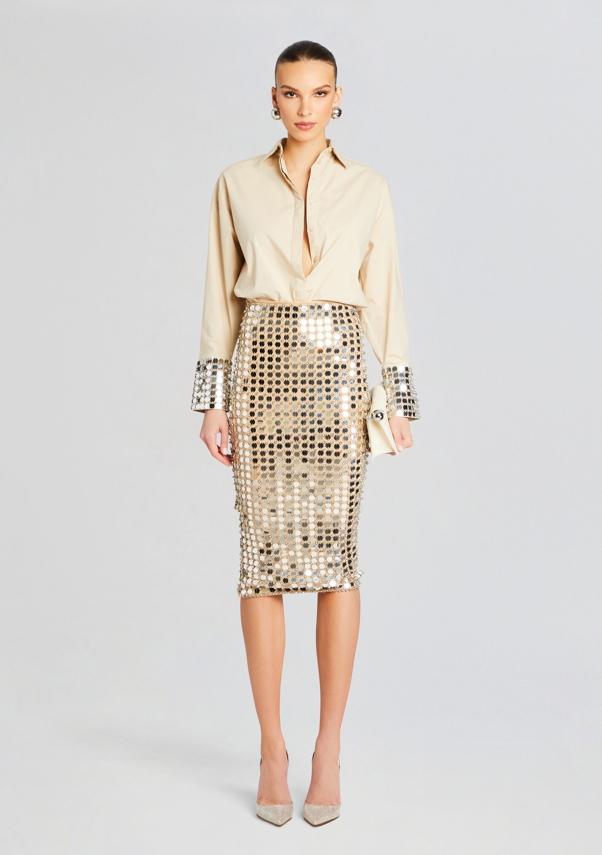 Brelan Embellished Skirt-Stylulu