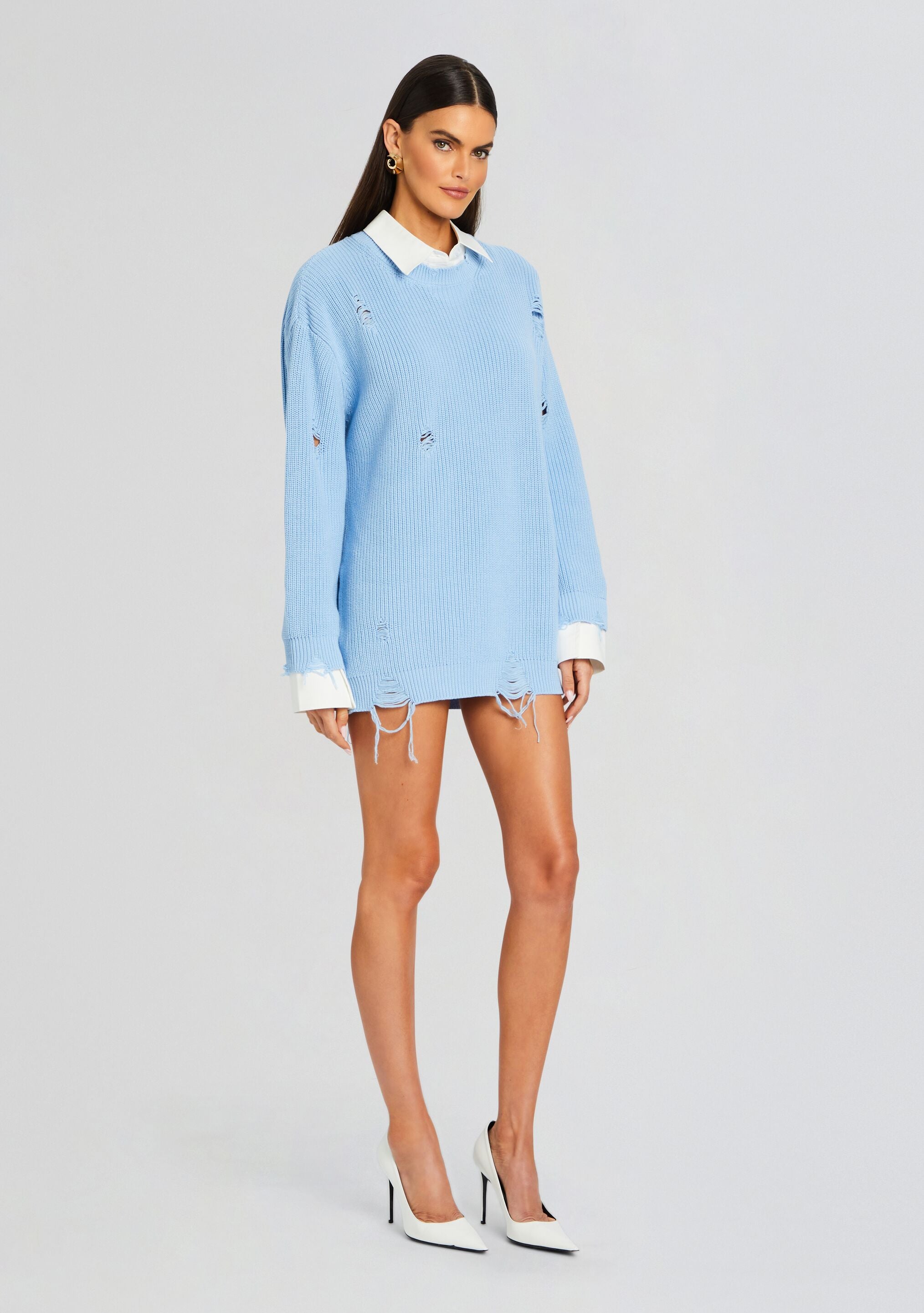 Chloe Sweater Dress-Stylulu