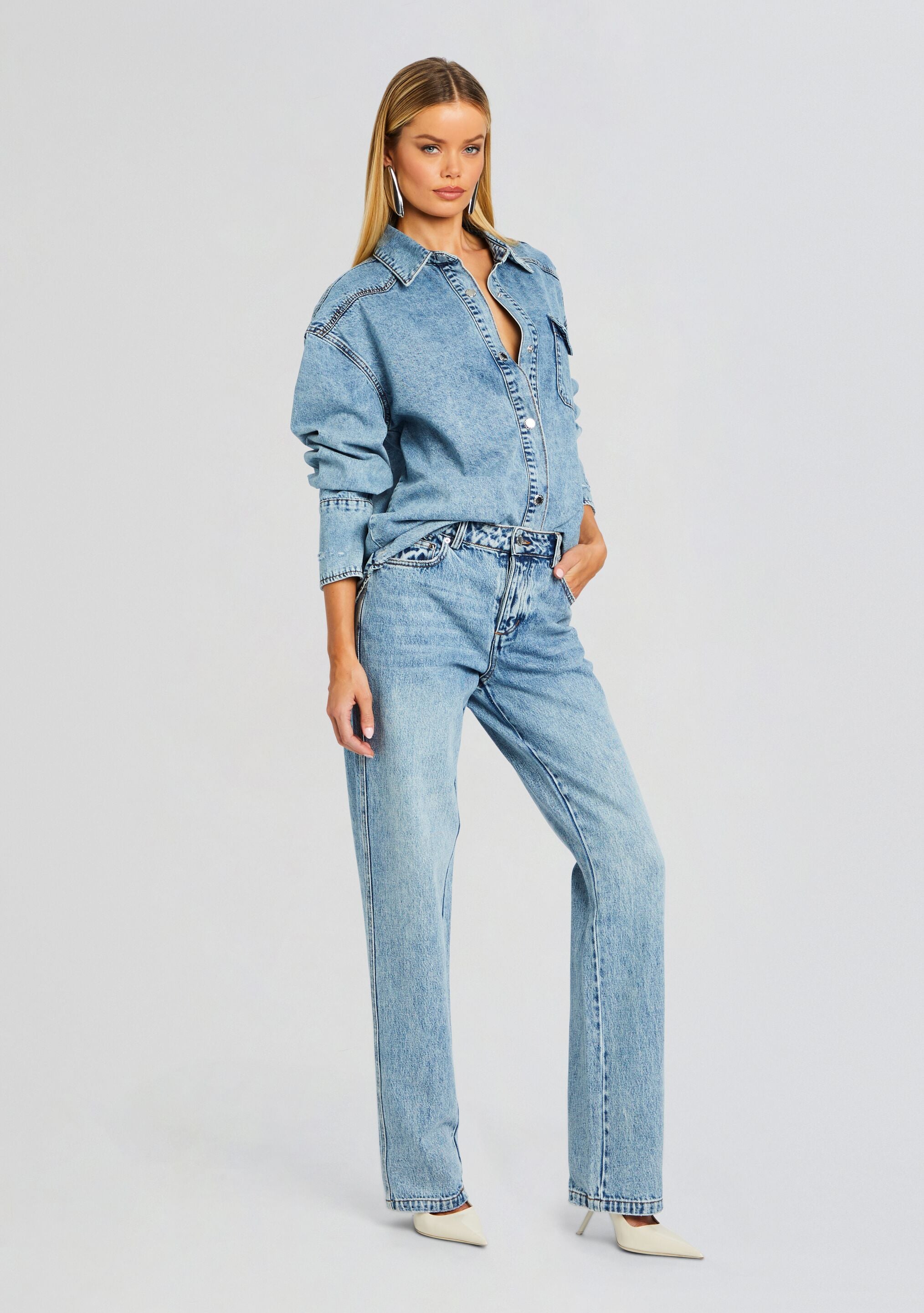 Denise Denim Shirt-Stylulu