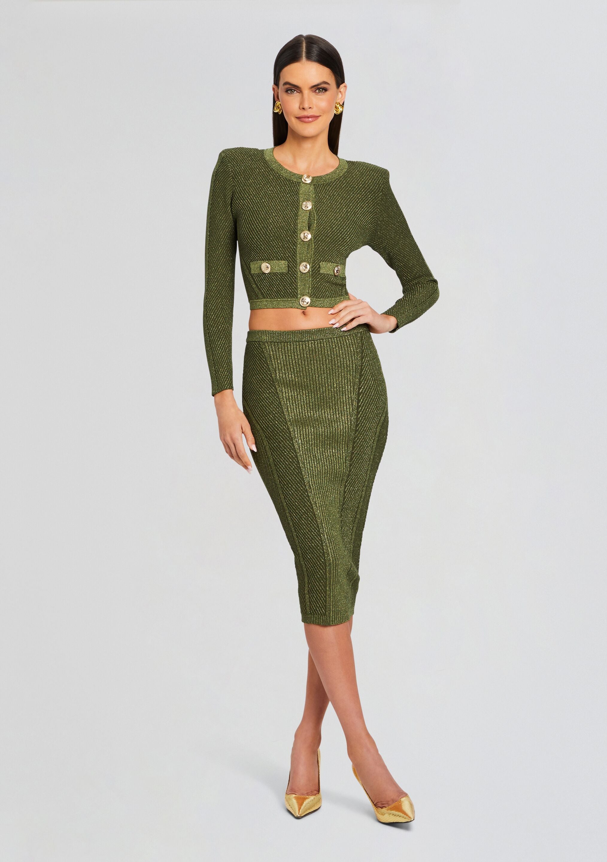 Posie Rib Knit Skirt-Stylulu
