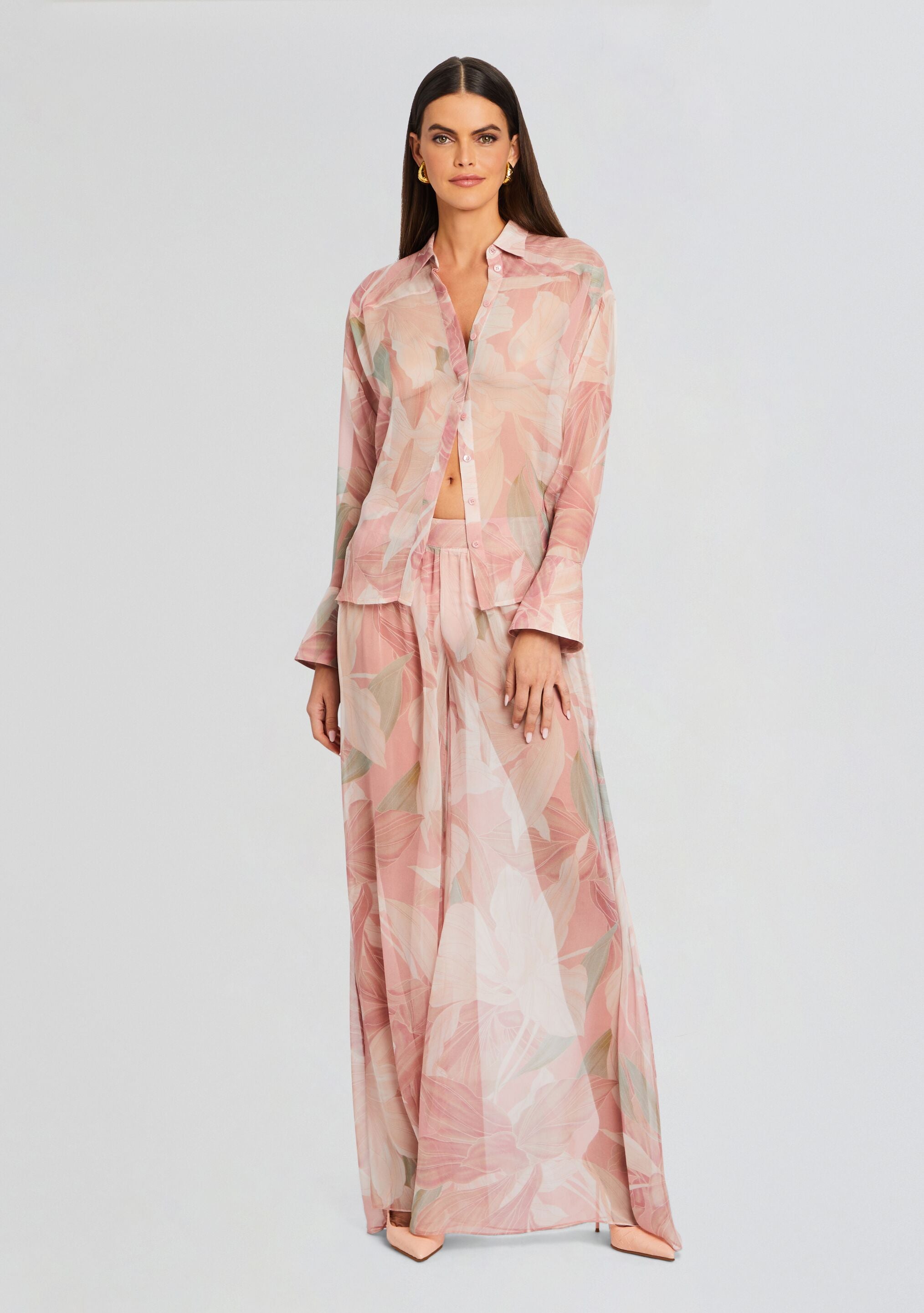 Zeca Silk Chiffon Pant-Stylulu