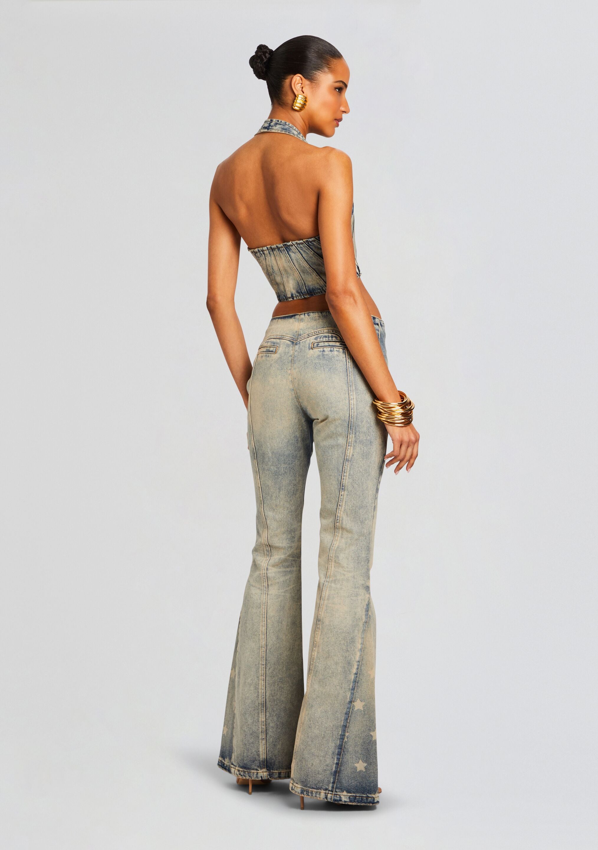 Bandit Denim Top-Stylulu