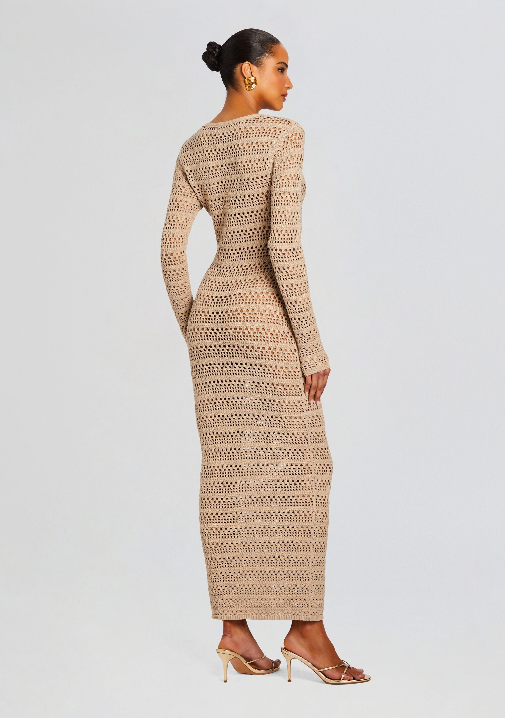 Dorothea Knit Crochet Cardigan-Stylulu