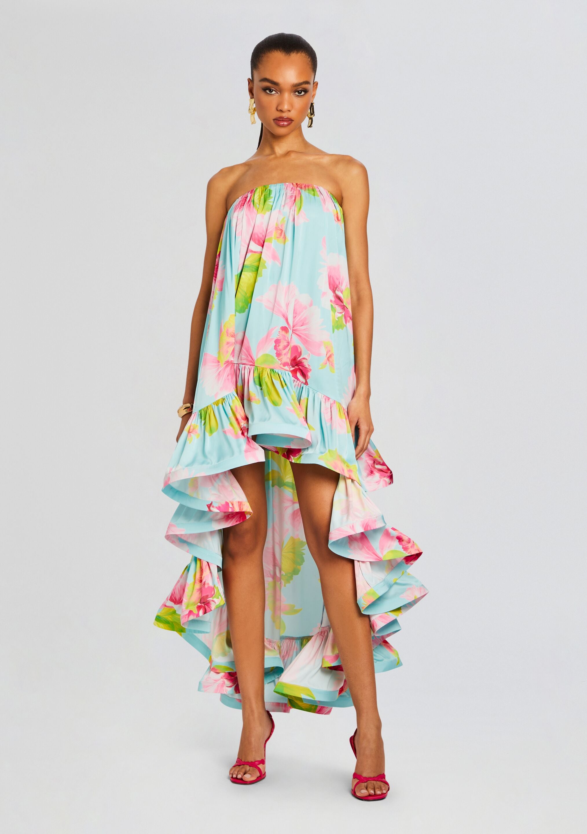 Mina High Low Dress-Stylulu