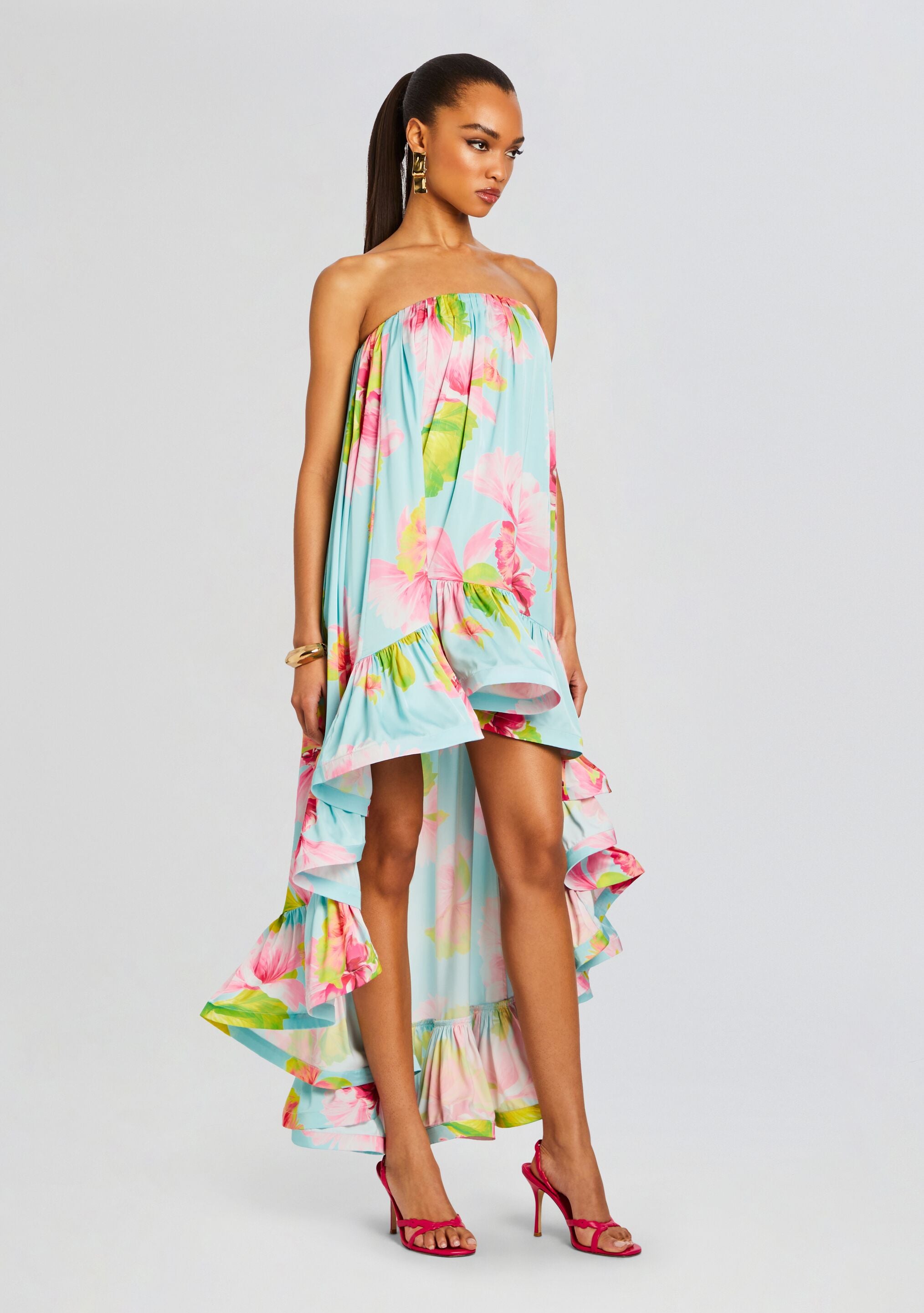 Mina High Low Dress-Stylulu